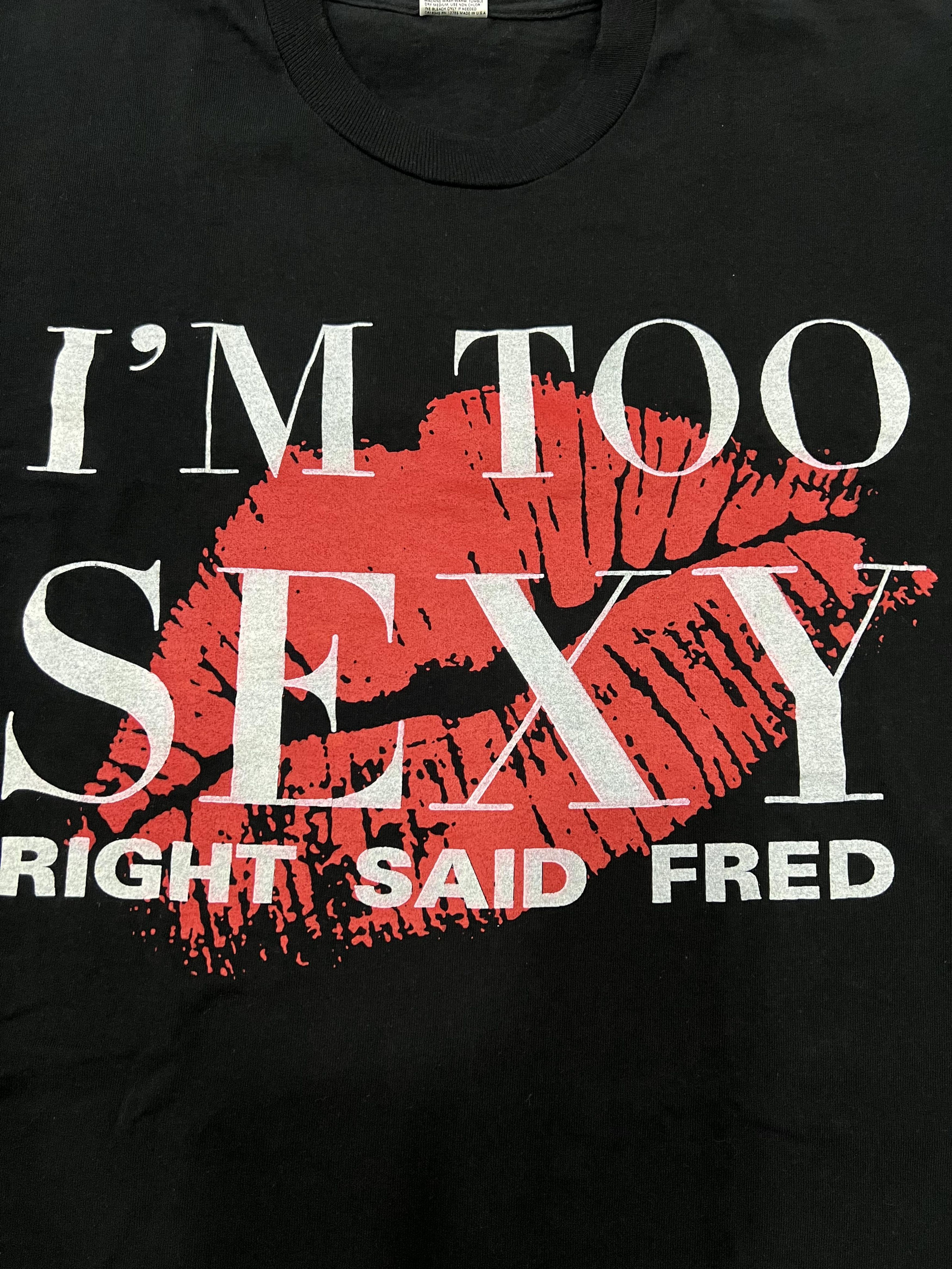 Band Tees Rare 90s Right Said Fred I'm too sexy Size US XL / EU 56 / 4 - 2 Thumbnail