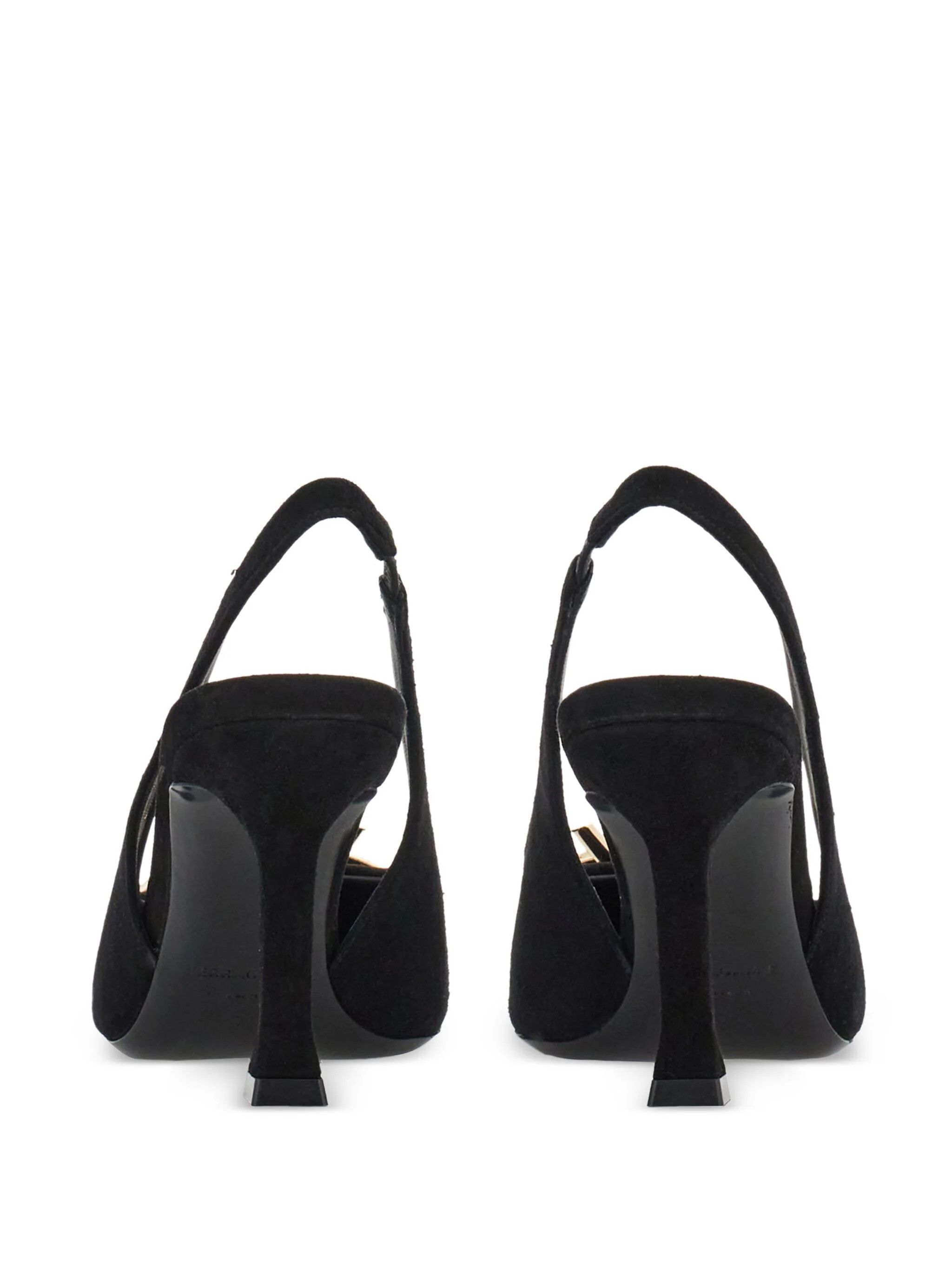 Salvatore Ferragamo o1s1rm0924 Slingback Bow Pumps in Black Size US 9.5 / IT 39.5 - 3 Thumbnail