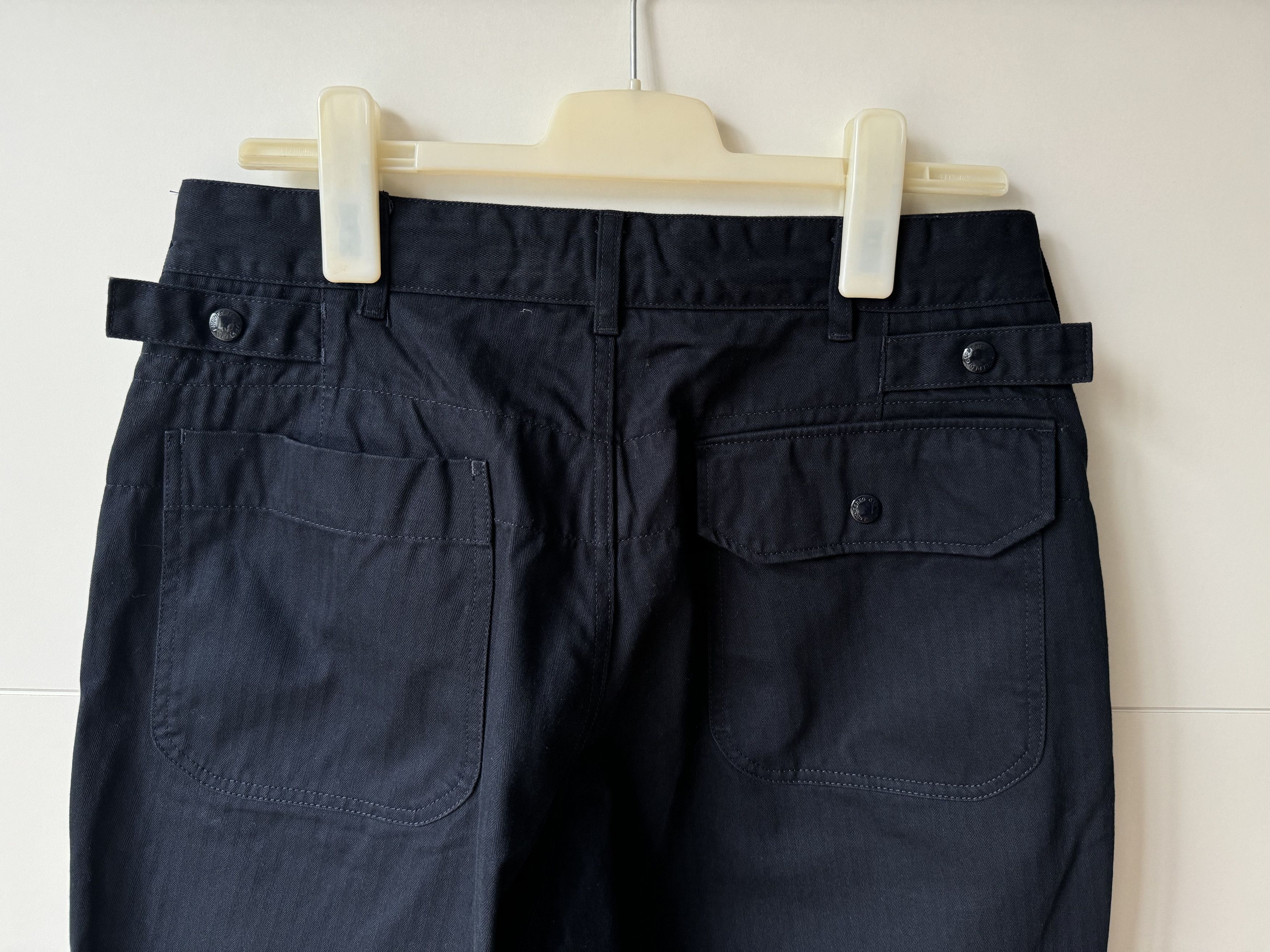 Engineered Garments [S] Herringbone Cotton Ground Pant in Dark Navy (FW19) Size US 32 / EU 48 - 7 Thumbnail