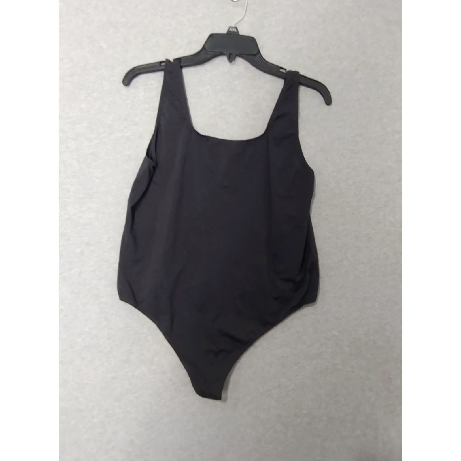 SKIMS SKIMS One Piece Brazilian Thong Color Eclipse Size 2X Sleeveless Cotton Spandex Black, Regular Fit, Leotard, Solid, Women, 2X, Set Includes: None Size 40" / US 18 - 2 Thumbnail