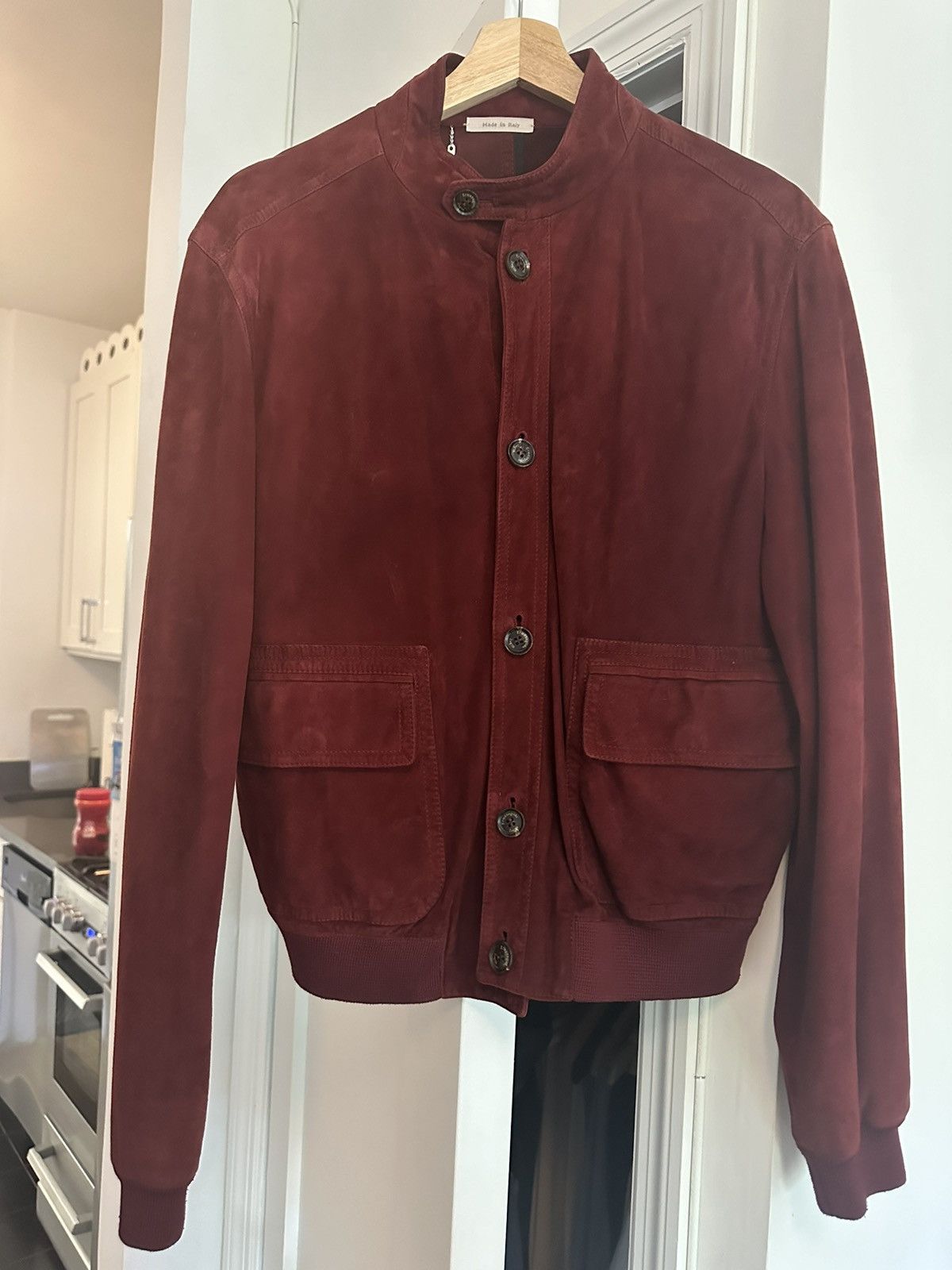 Ermenegildo Zegna suede bomber jacket