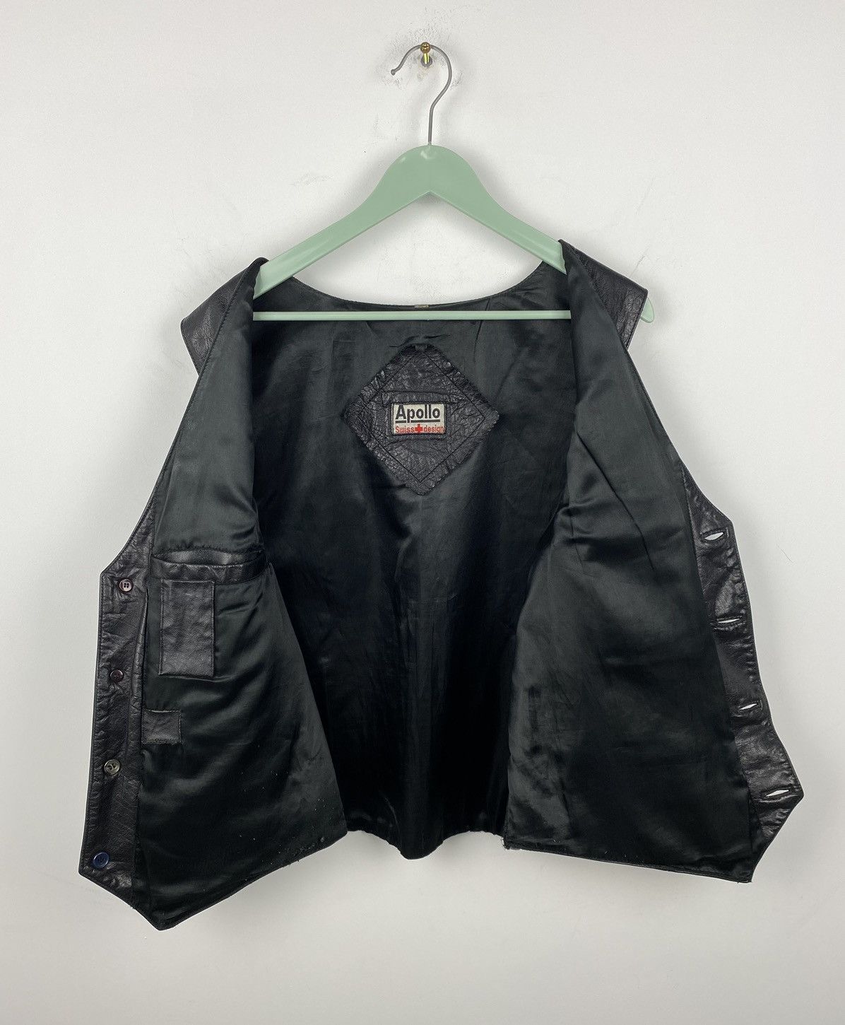 Genuine Leather Vintage Apollo Leather Vest Biker Harley Davidson Avirex Y2K Size US L / EU 52-54 / 3 - 10 Thumbnail