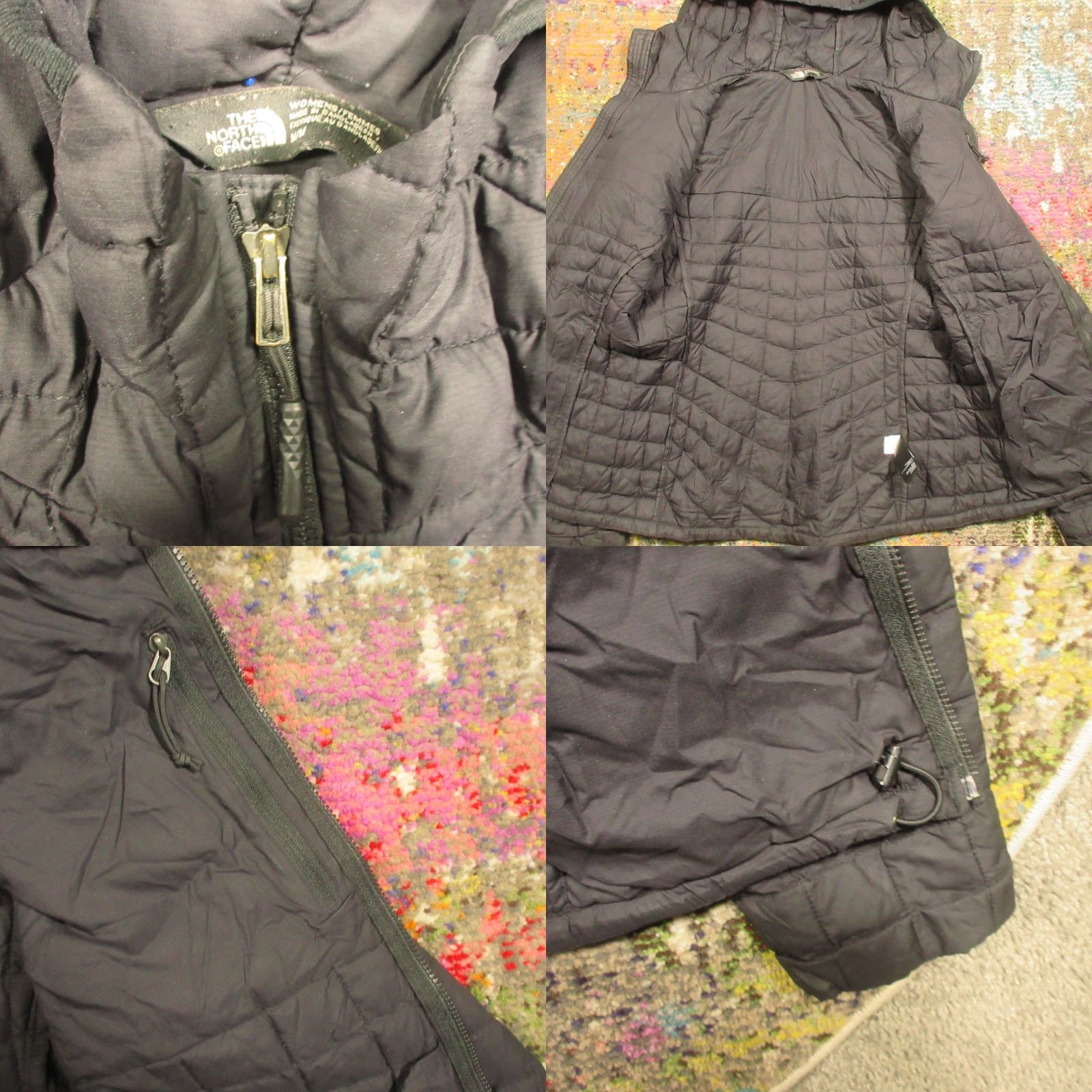 The North Face The North Face Hooded Puffer Jacket Women Small Black Thermoball Primaloft Jacket Size S / US 4 / IT 40 - 8 Thumbnail