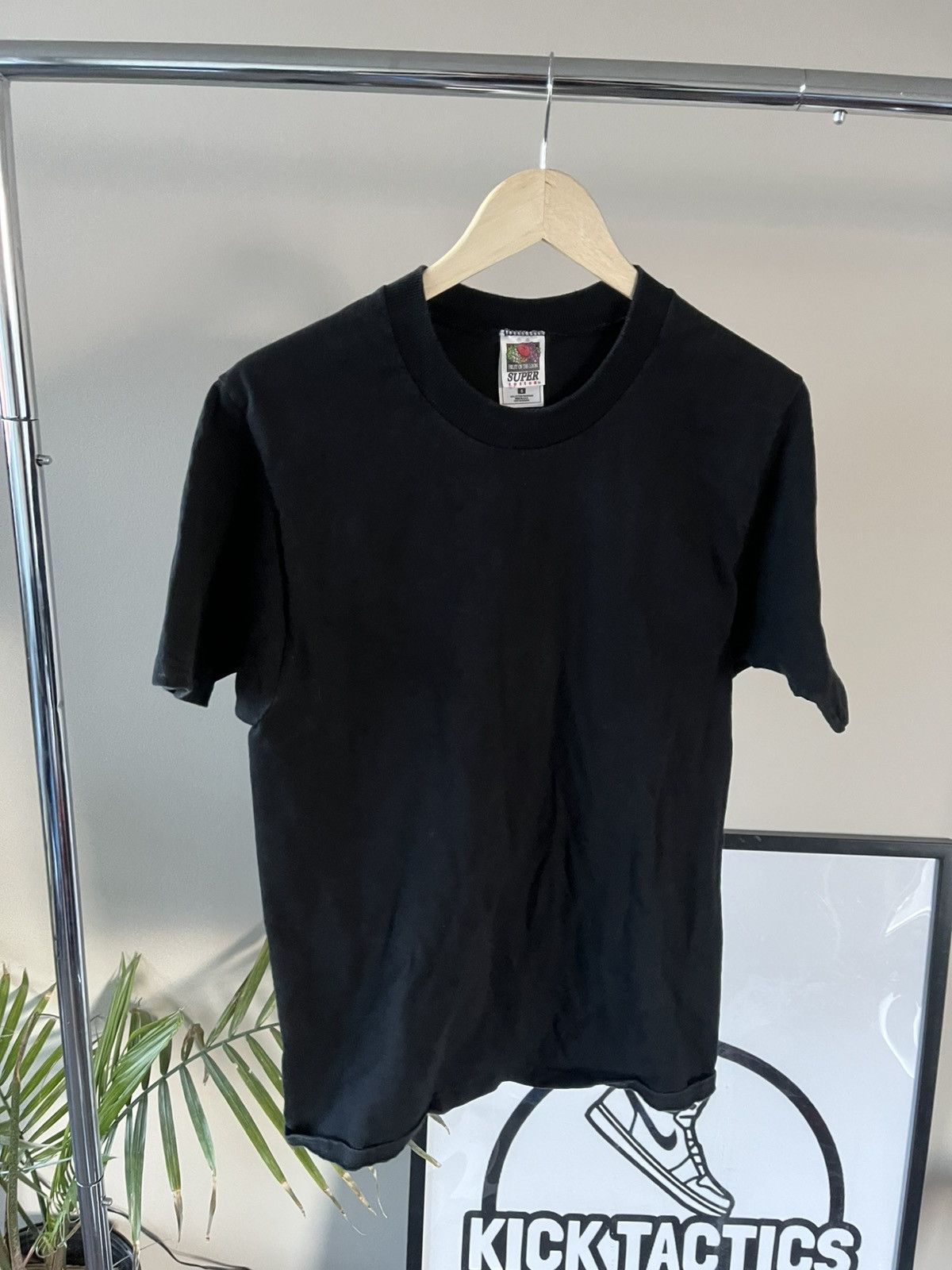Vintage Vintage Black Blank tee Size US S / EU 44-46 / 1 - 1 Thumbnail