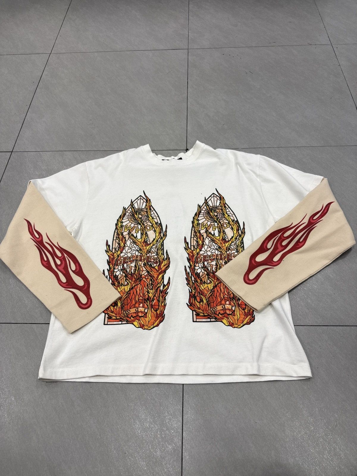 Who Decides War Who Decides War Flame Glass Double Jersey Shirt Size US XL / EU 56 / 4 - 1 Thumbnail