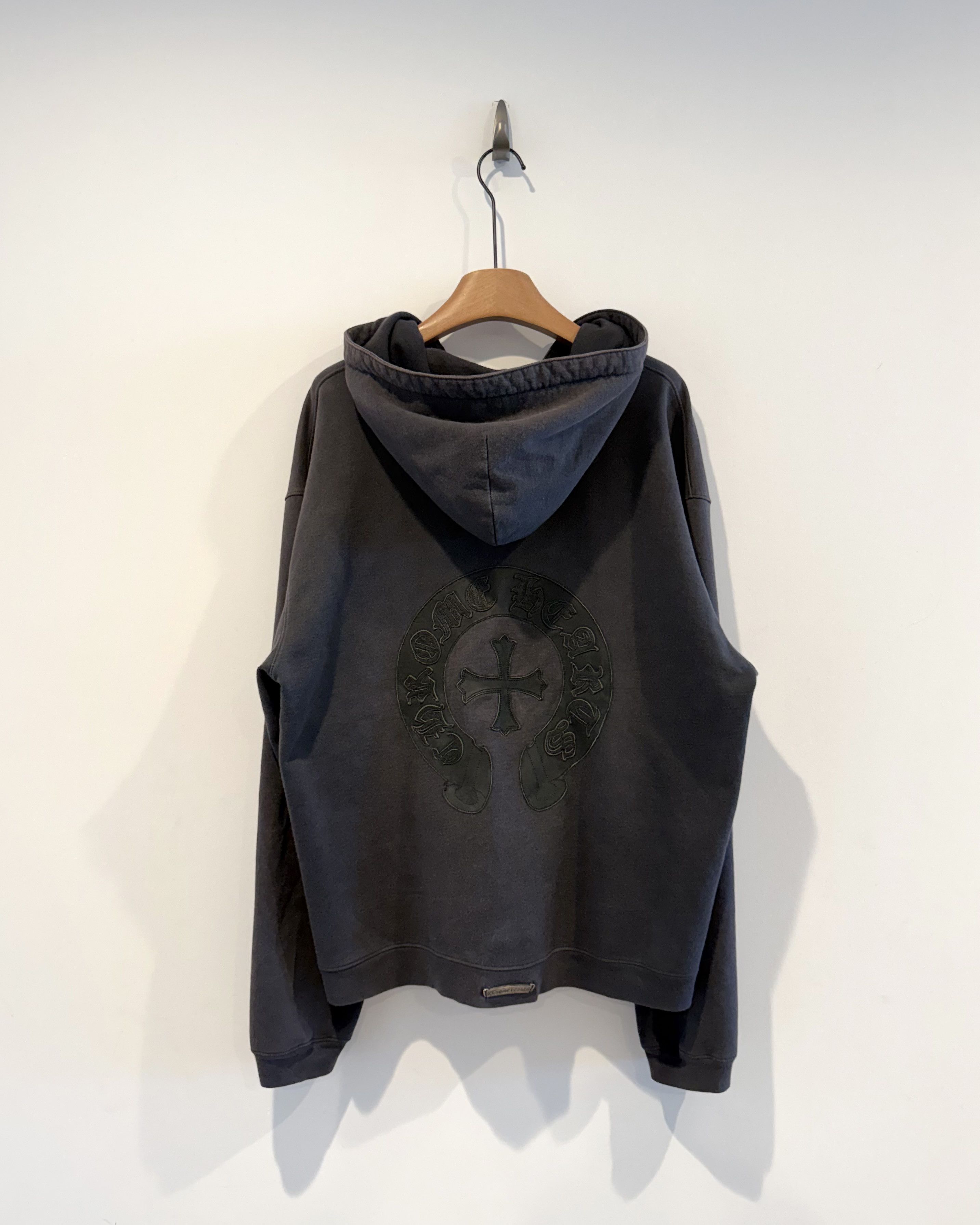 Chrome Hearts Chrome Hearts GRP Y NOT Leather Patchwork Zip-Up