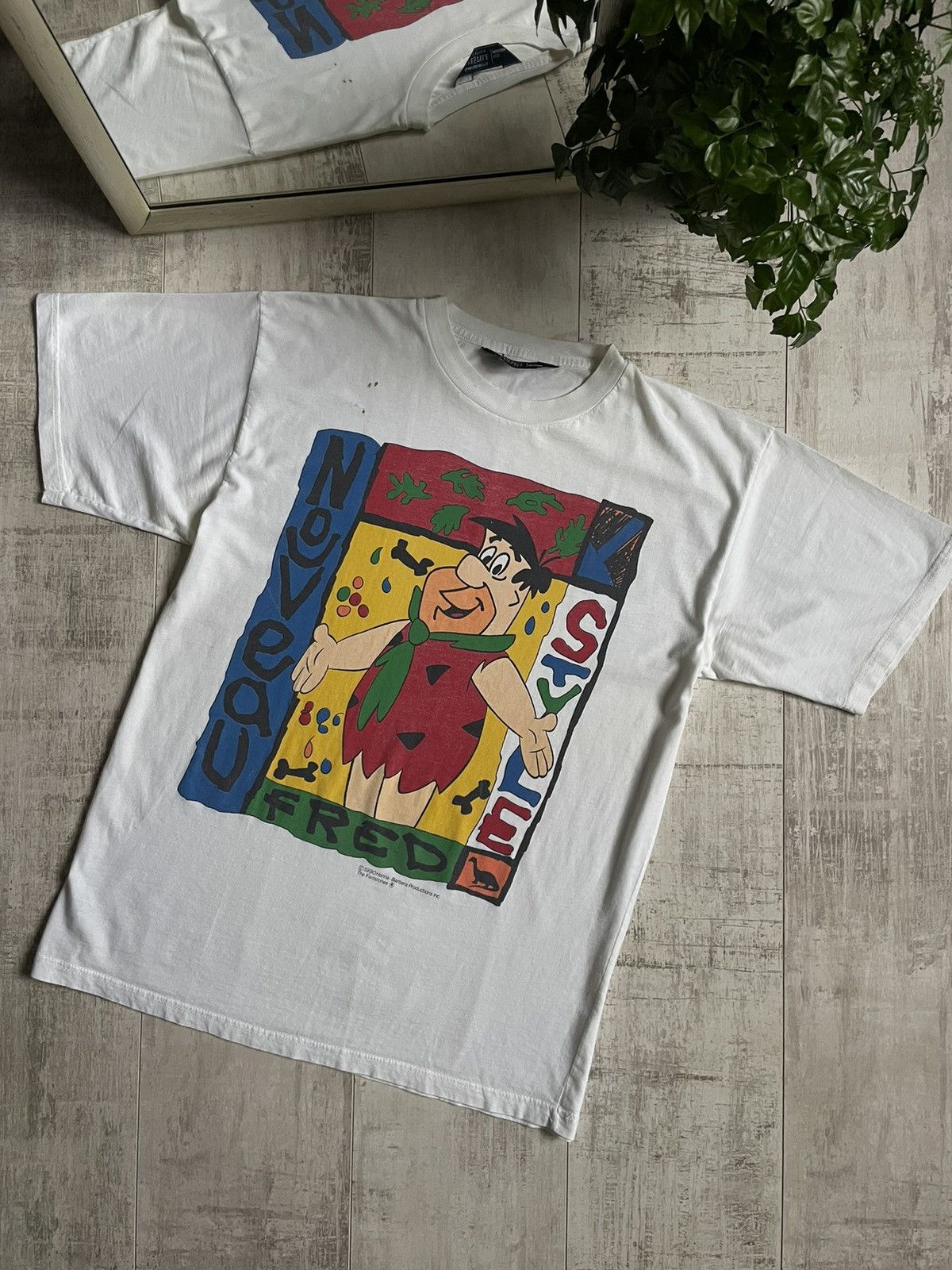 Cartoon Network × Vintage Vintage Flinstones 1990 Fred Hanna-Barbera T-Shirt Size US M / EU 48-50 / 2 - 2 Thumbnail