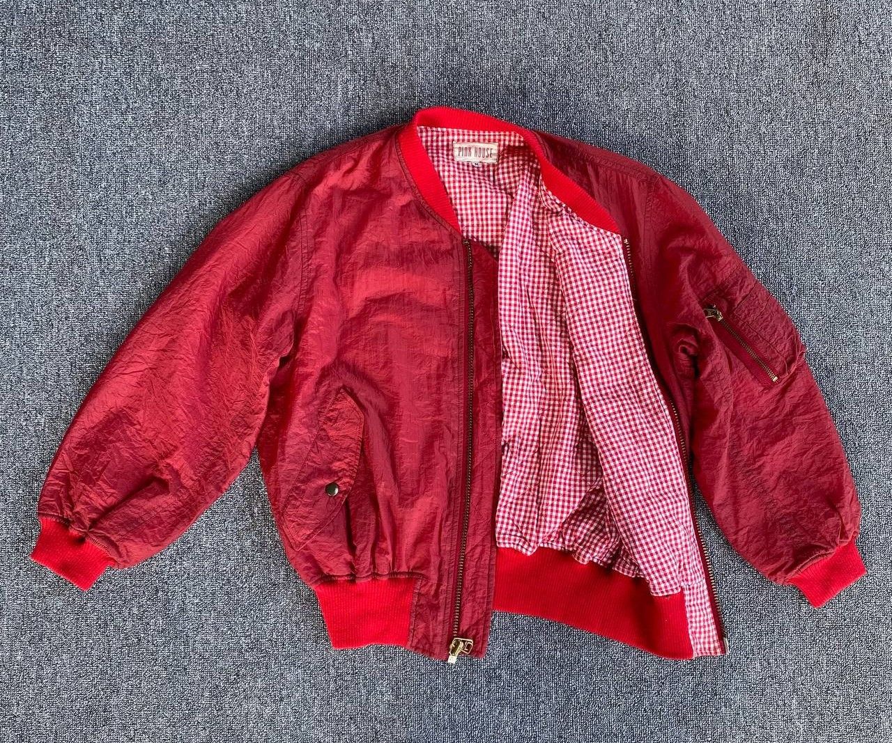 Pink House VINTAGE 90s PINK HOUSE WRINKLED NYLON BOMBER JACKET SMALL P Size US M / EU 48-50 / 2 - 5 Thumbnail