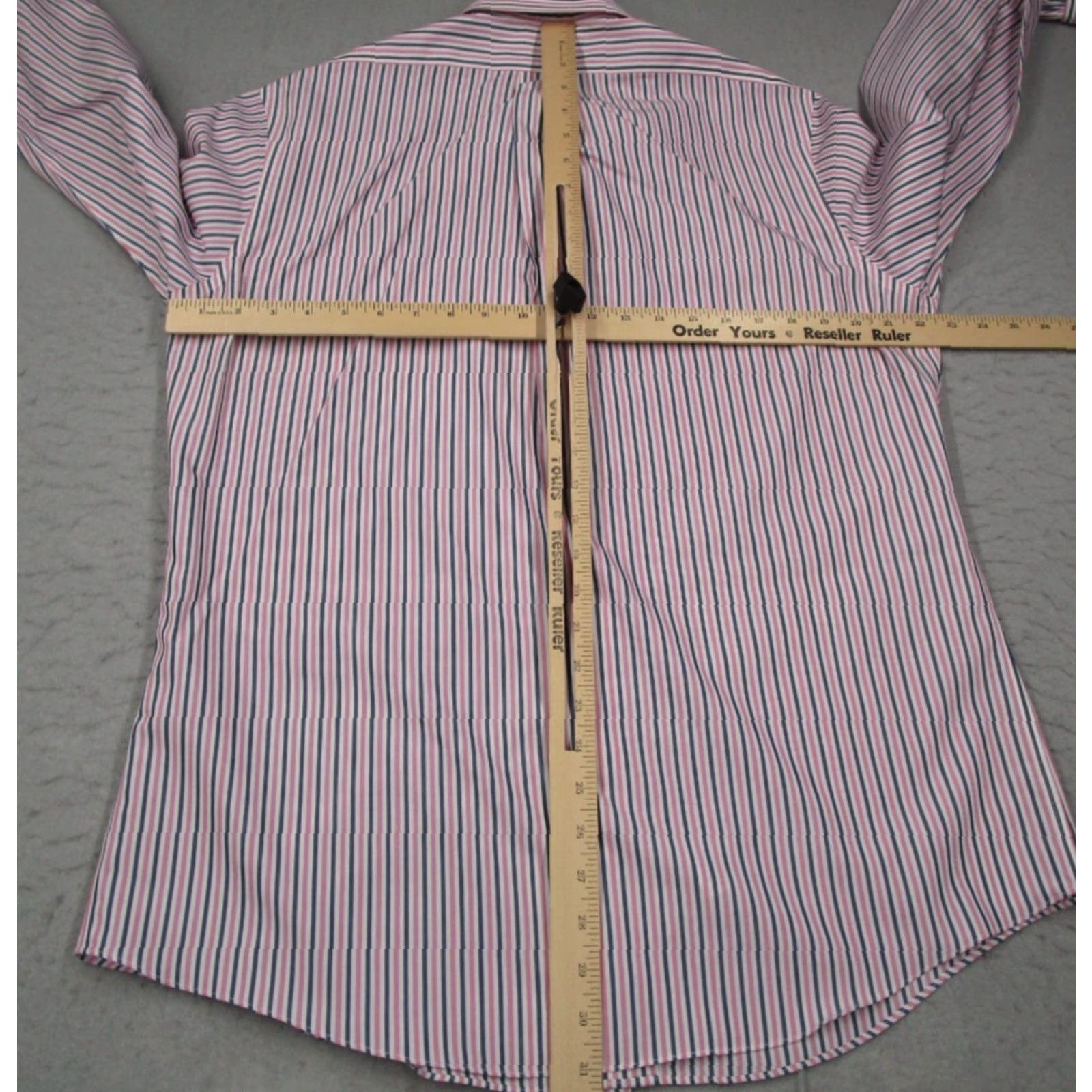 Brooks Brothers Brooks Brothers Regents Dress Shirt Mens 16 35 Pink Striped Non-Iron Button Up Classic Cuff 100% Cotton Shirt Size 34R - 4 Thumbnail