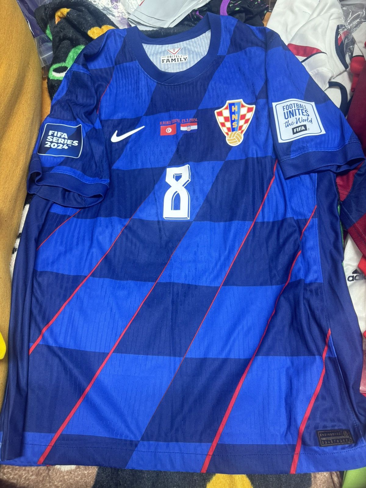 Nike Croatia 24/25 player issue away shirt #8 Kovacic Size US XL / EU 56 / 4 - 1 Thumbnail