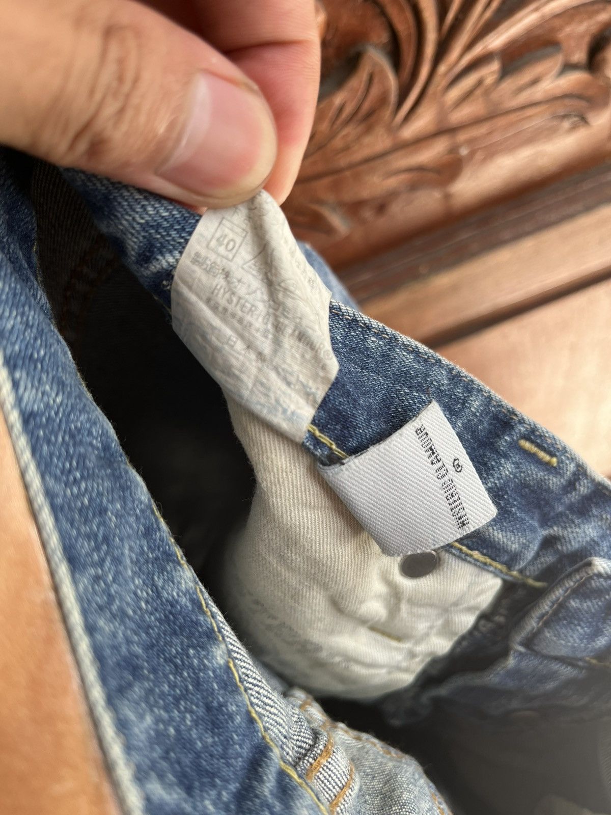 Hysteric Glamour HYSTERIC GLAMOUR RIPPED JEANS Size 29" - 11 Thumbnail