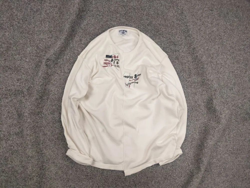 Replay Replay and Sons Design Asimetric Logo White Sweatshirt Size US M / EU 48-50 / 2 - 1 Thumbnail