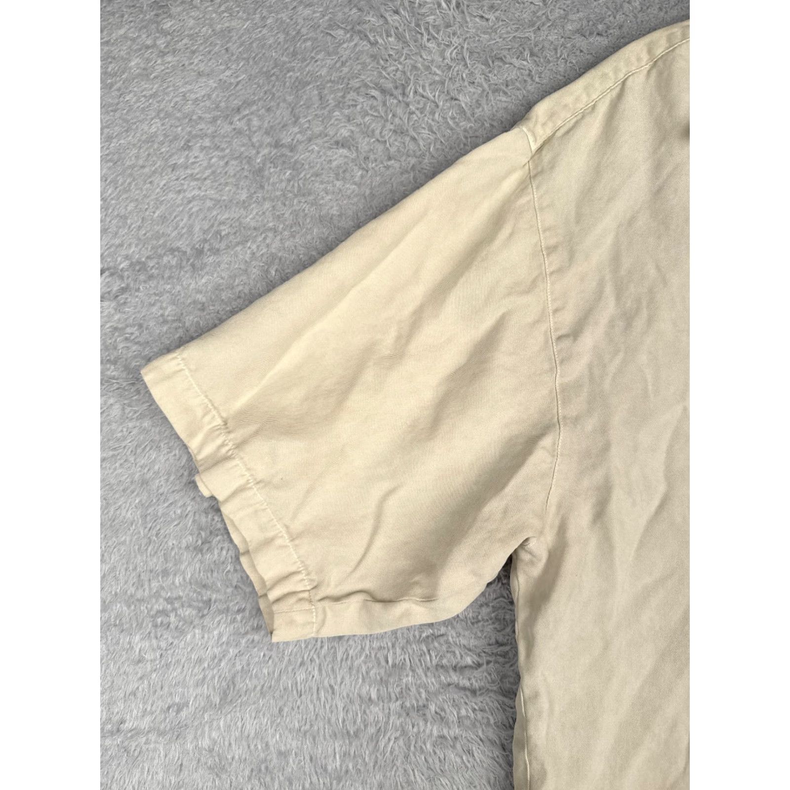 Tommy Bahama VINTAGE Tommy Bahama Shirt Men Medium Ivory Button-Up Silk Rayon Aloha Beach Hawaii 90s Mens Size US M / EU 48-50 / 2 - 3 Thumbnail