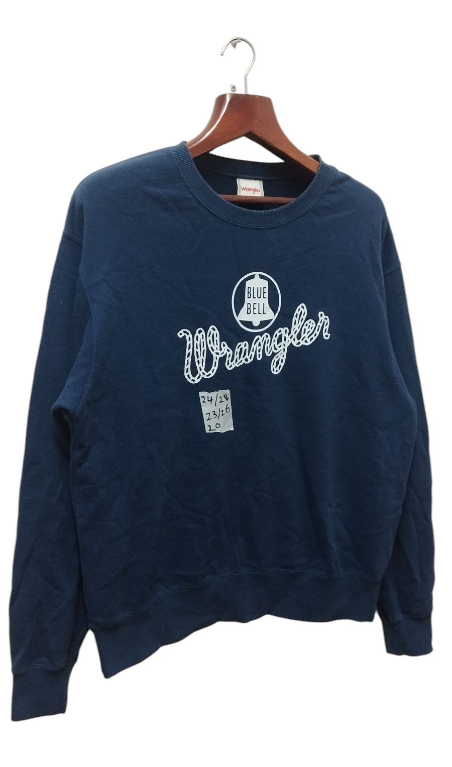 Japanese Brand × Vintage × Wrangler Vtg Wrangler Blue Bell Sweatshirt Big Logo Size US XL / EU 56 / 4 - 2 Thumbnail
