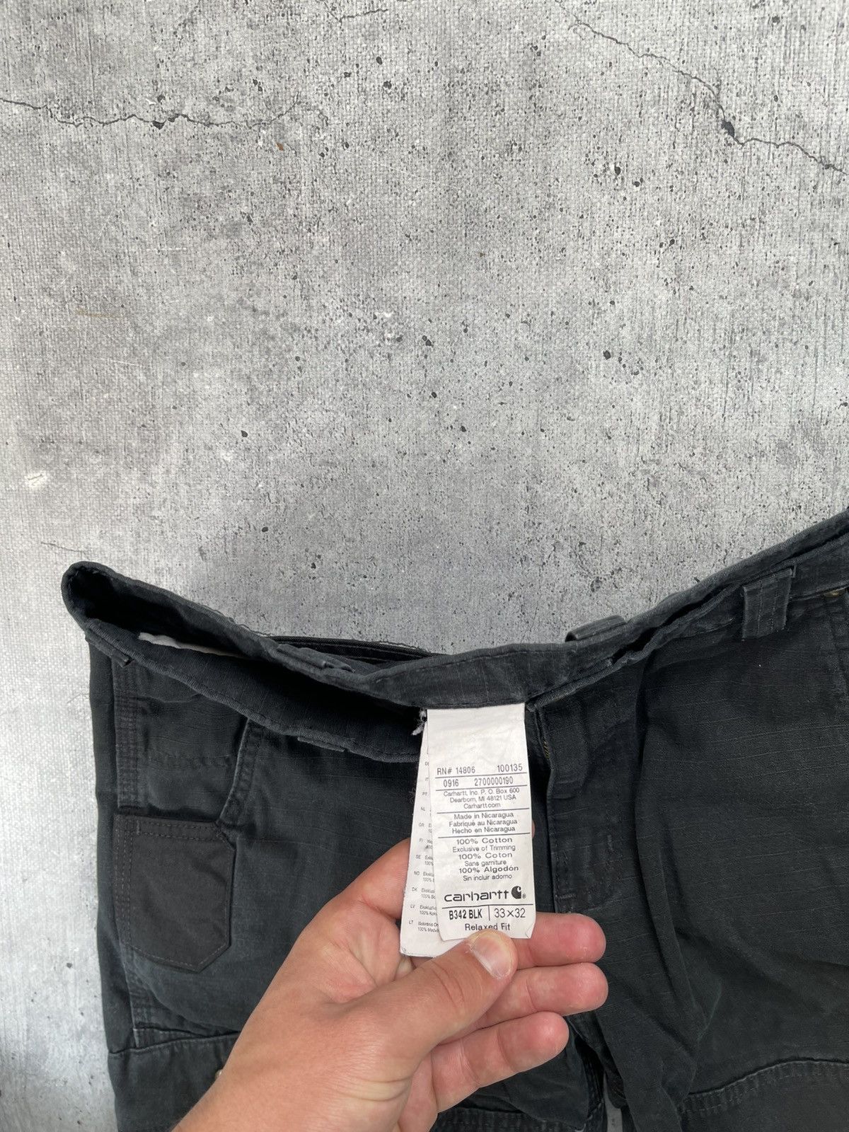 Carhartt × Vintage (33x32) Crazy Faded Vintage Carhartt Carpenter Pants Size US 33 - 12 Thumbnail
