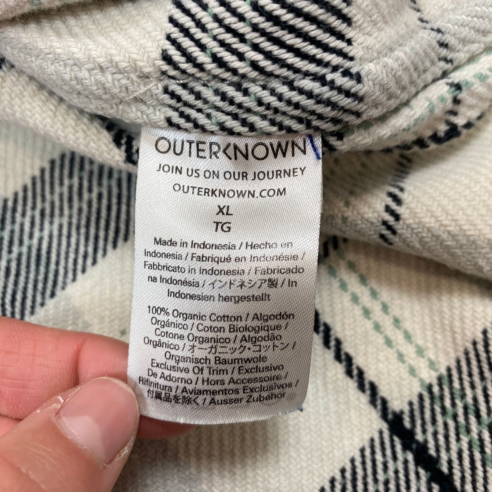 Outerknown Outerknown Blanket Shirt Jacket Men's Large Flannel Shacket Size US L / EU 52-54 / 3 - 7 Thumbnail