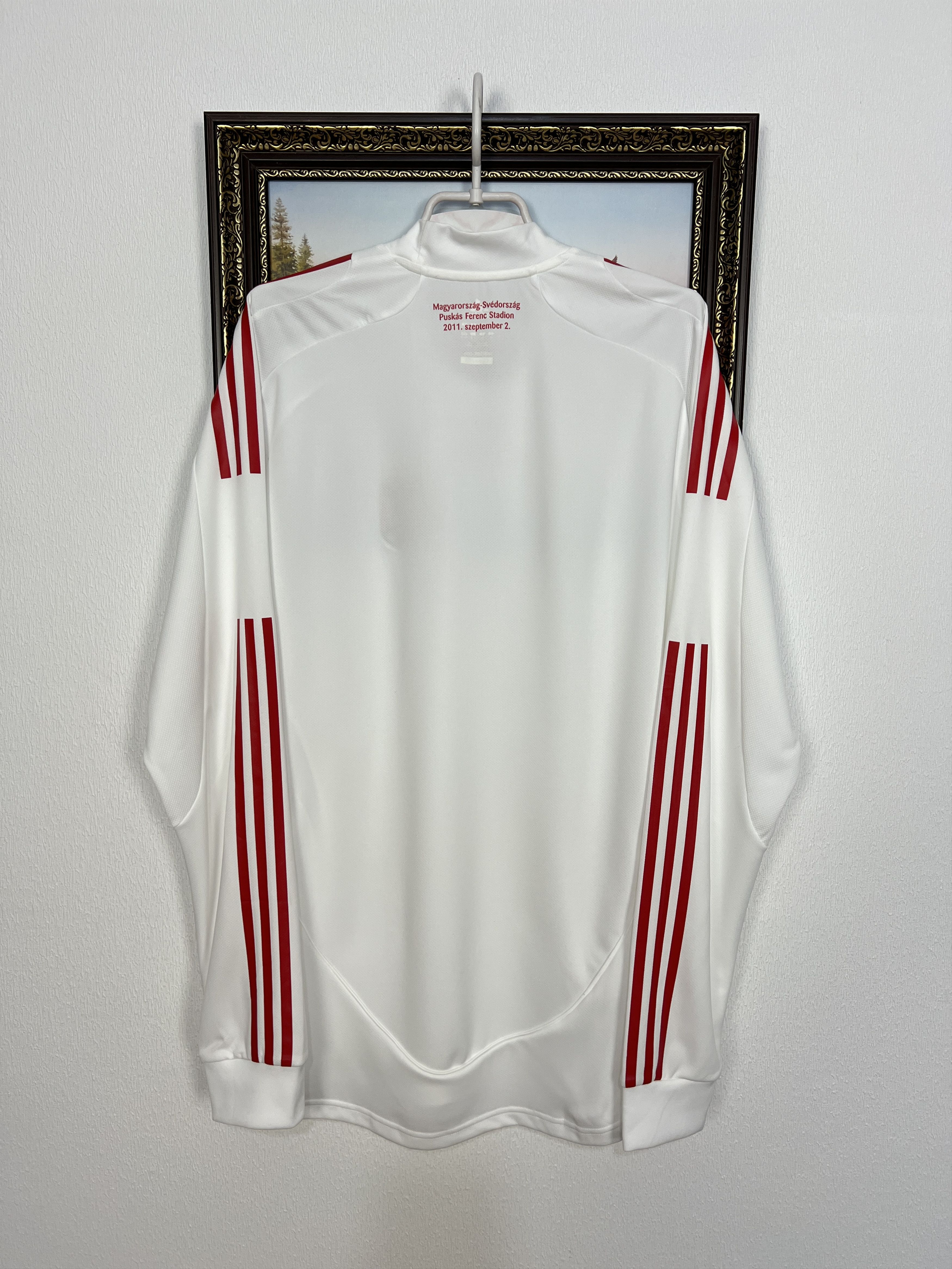 Adidas Hungary Away football shirt Soccer Long Sleeve Jersey Trikot Size US XL / EU 56 / 4 - 9 Thumbnail