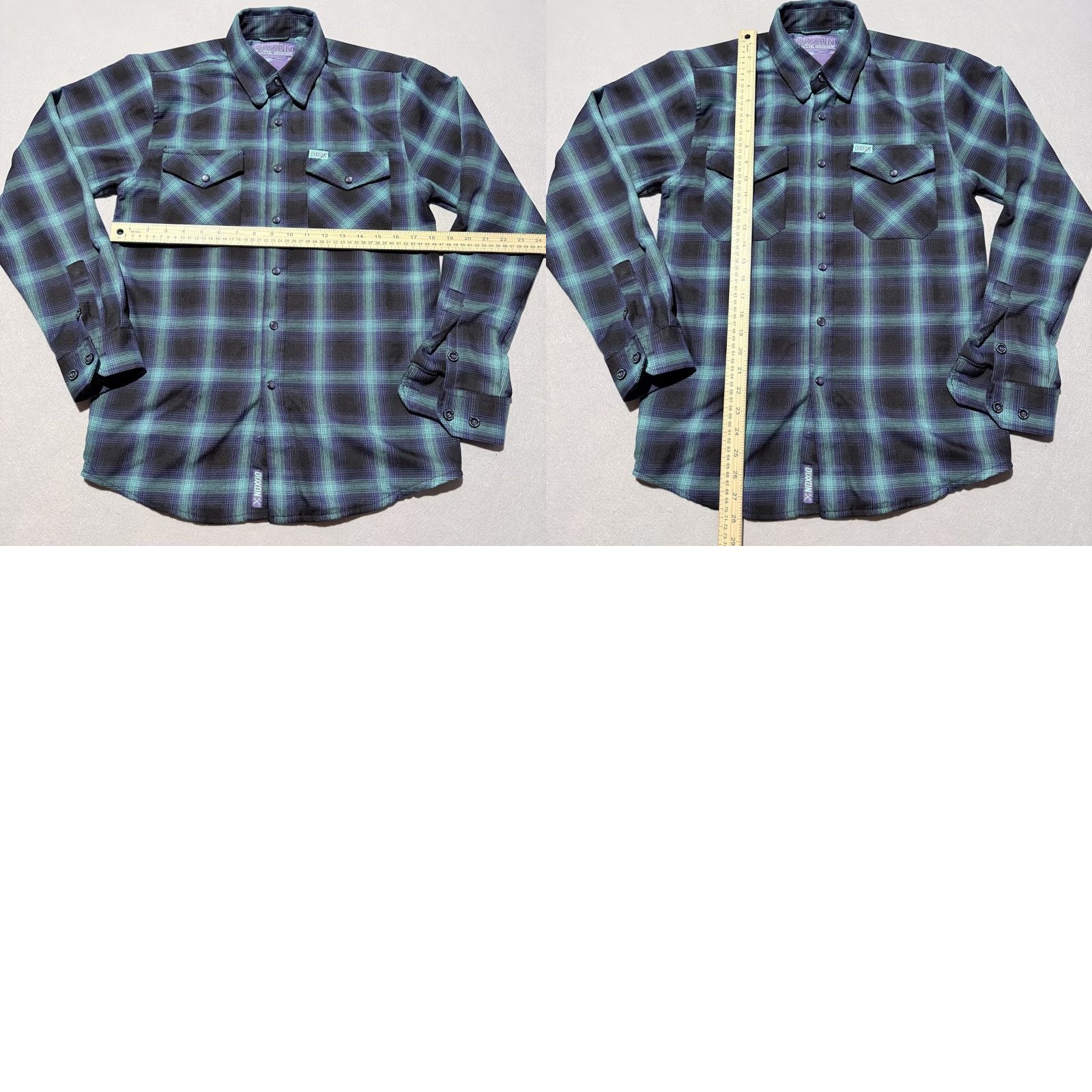 Vintage Dixxon Flannel Borealis Shirt Men Teal Blue Plaid Pearl Snap Long Sleeve XS Size US XS / EU 42 / 0 - 8 Thumbnail