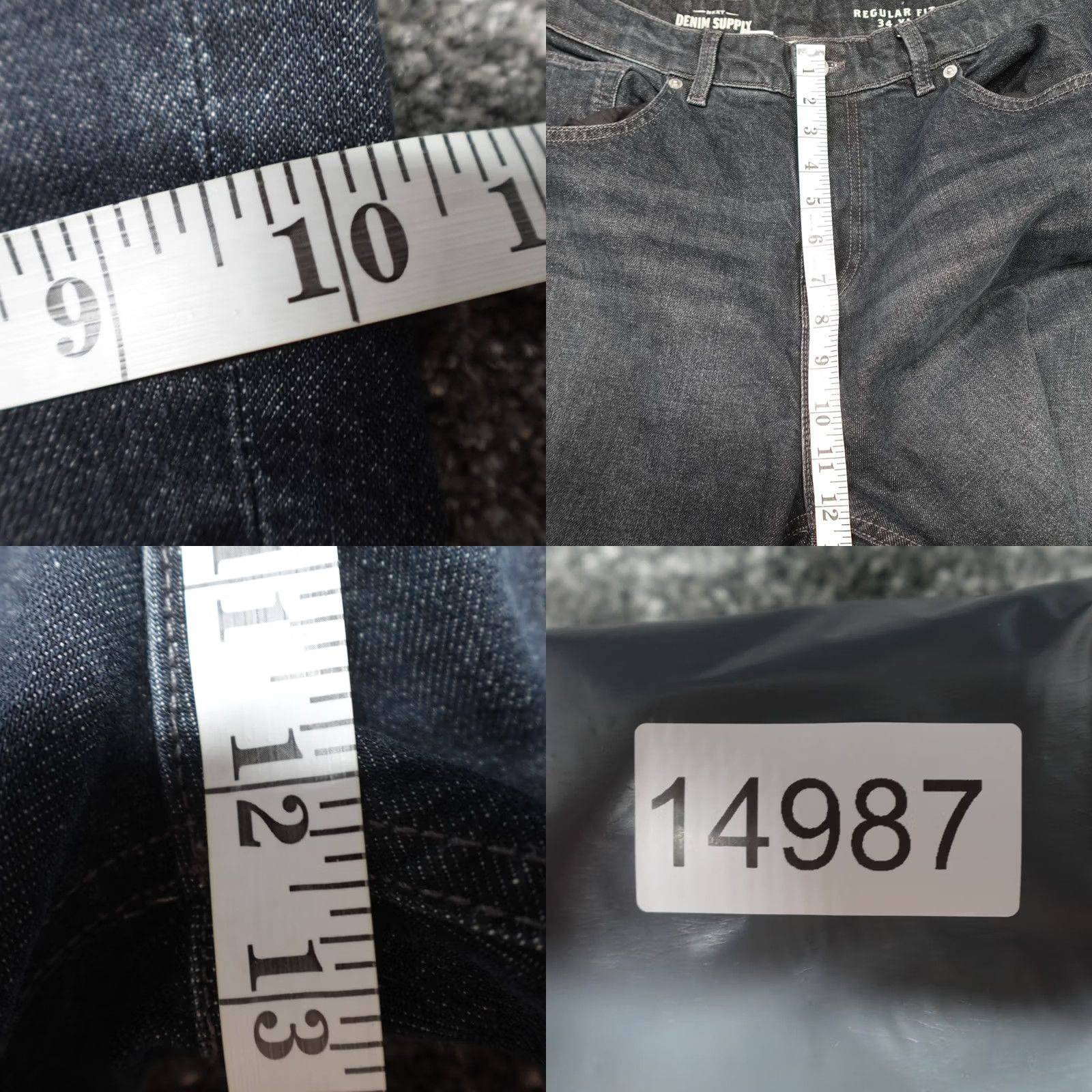 NEXT Next Jeans Men's Regular Straight Stonewashed Blue Size W34 L34 Size US 34 / EU 50 - 10 Thumbnail