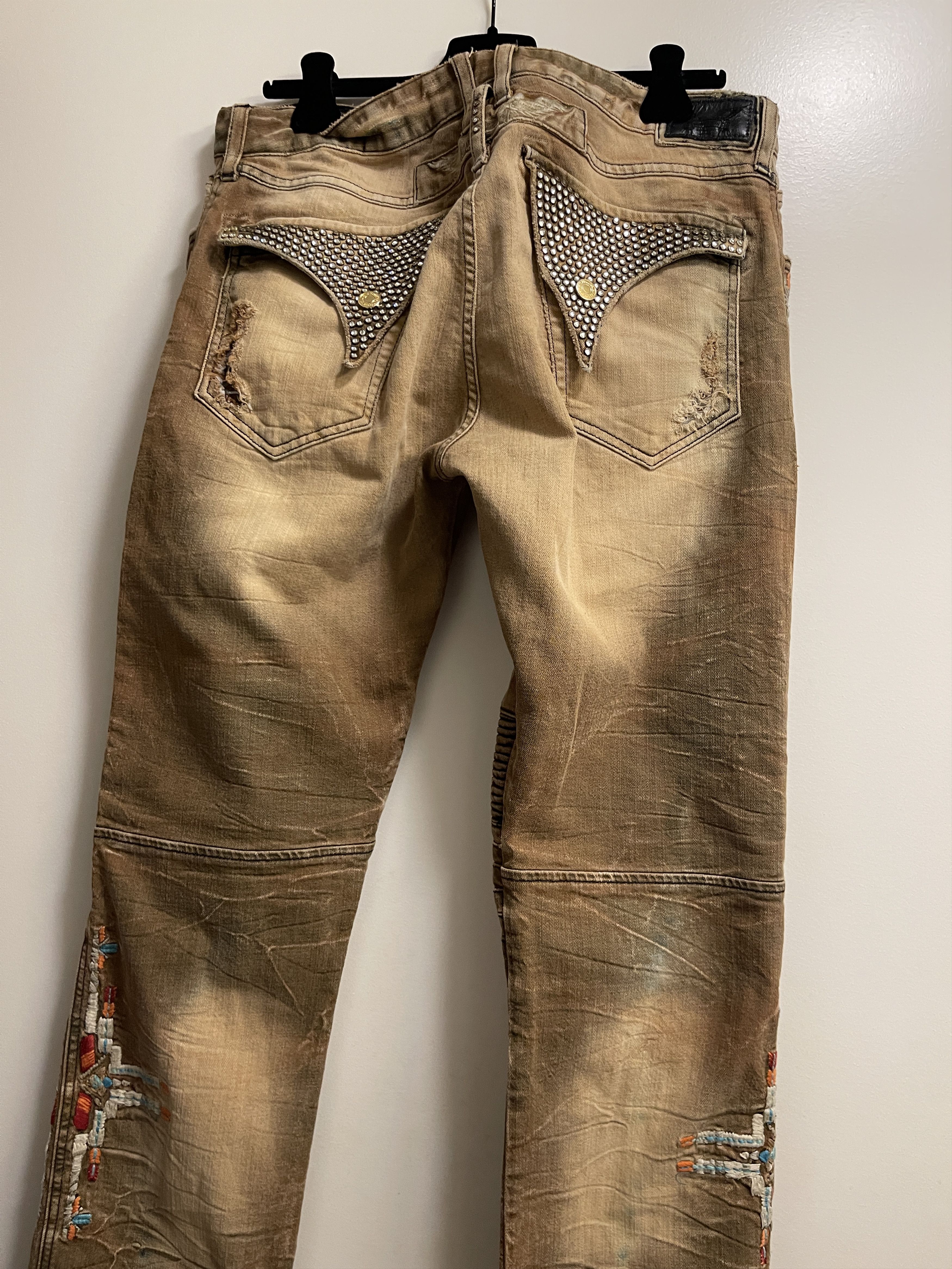 Robins Jeans Robins Jeans Embellished Denim Pants Size US 38 / EU 54 - 5 Thumbnail