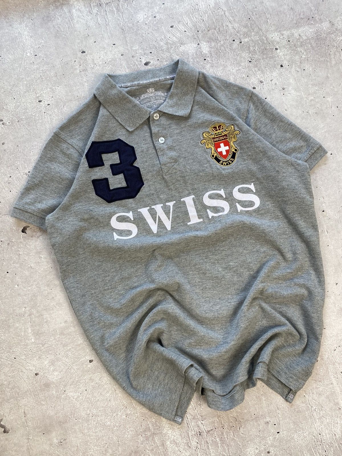 Robin Ruth × Vintage Rare Robin Rutn #3 Original Swiss Polo Chief Keef Style Y2K Size US M / EU 48-50 / 2 - 1 Thumbnail