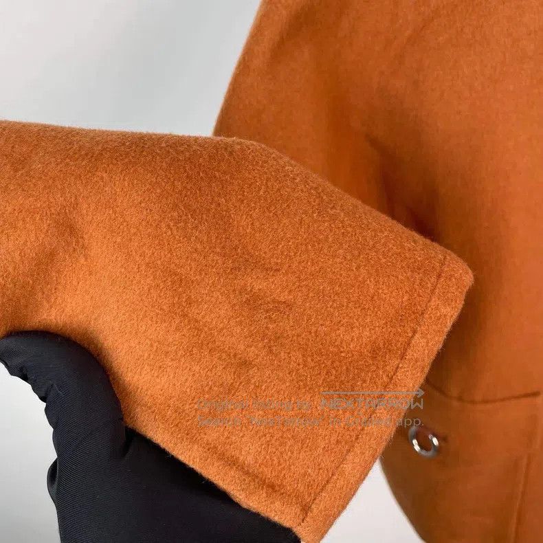 Hermes Hermes Caramel Brown Metal Ring Knit Coat Size XS / US 0-2 / IT 36-38 - 6 Thumbnail