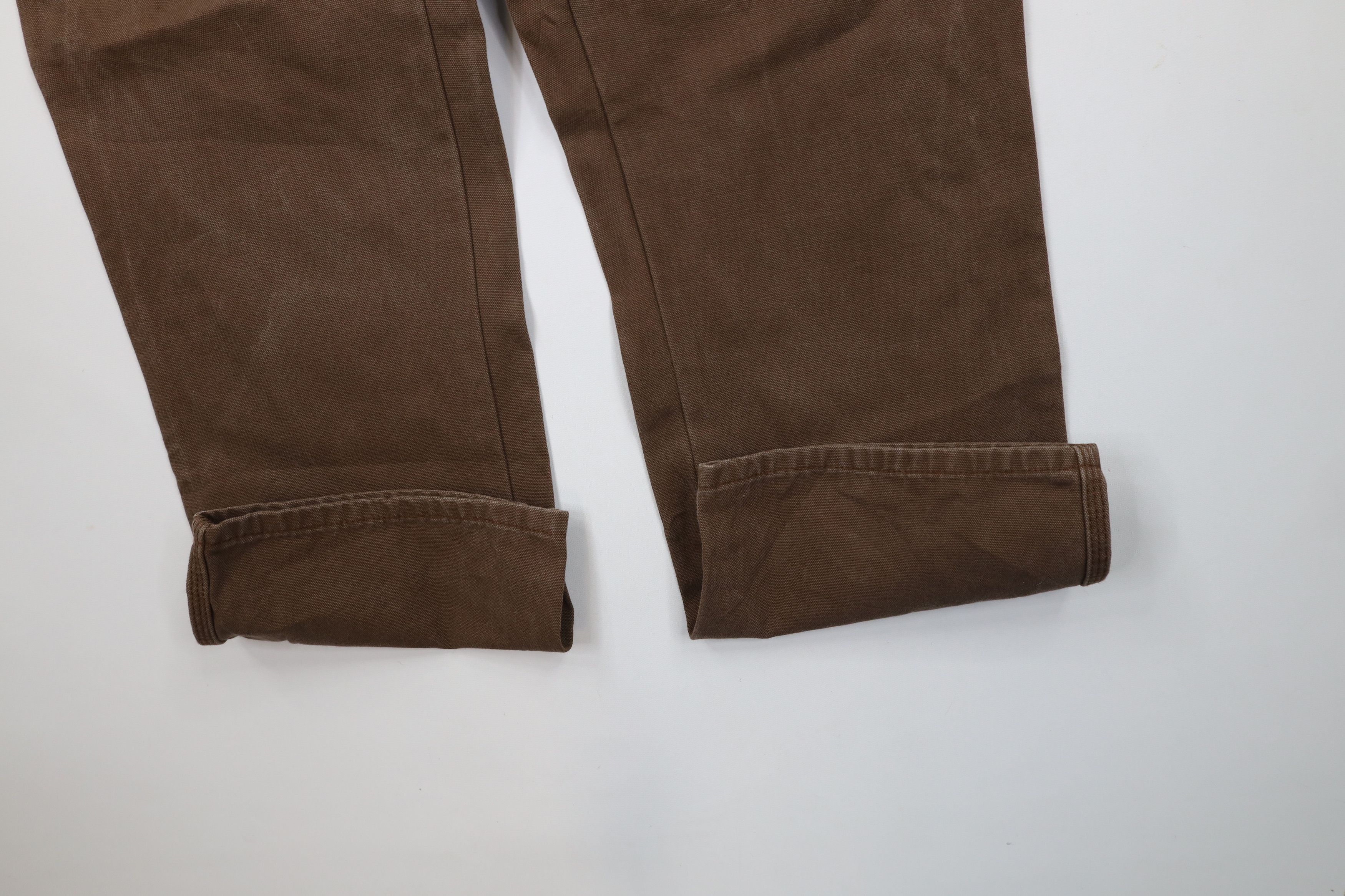 Dickies × Vintage Vintage Dickies Spell Wide Leg Canvas Dungaree Pants Brown Size US 38 / EU 54 - 3 Thumbnail