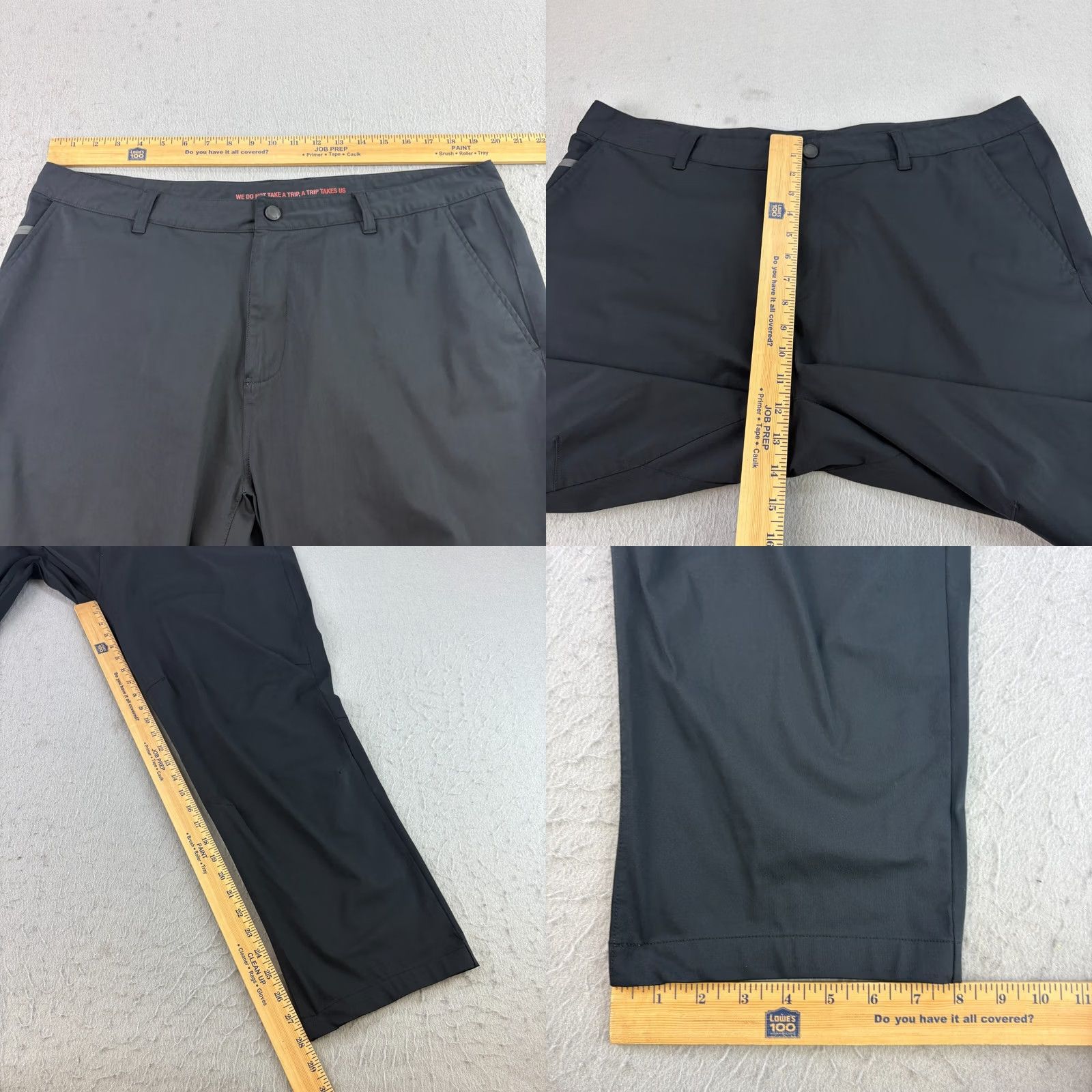 Rhone Rhone Pants Mens 40x28 Black Commuter Chino Performance Stretch Golf Casual Pants Size US 40 / EU 56 - 8 Thumbnail