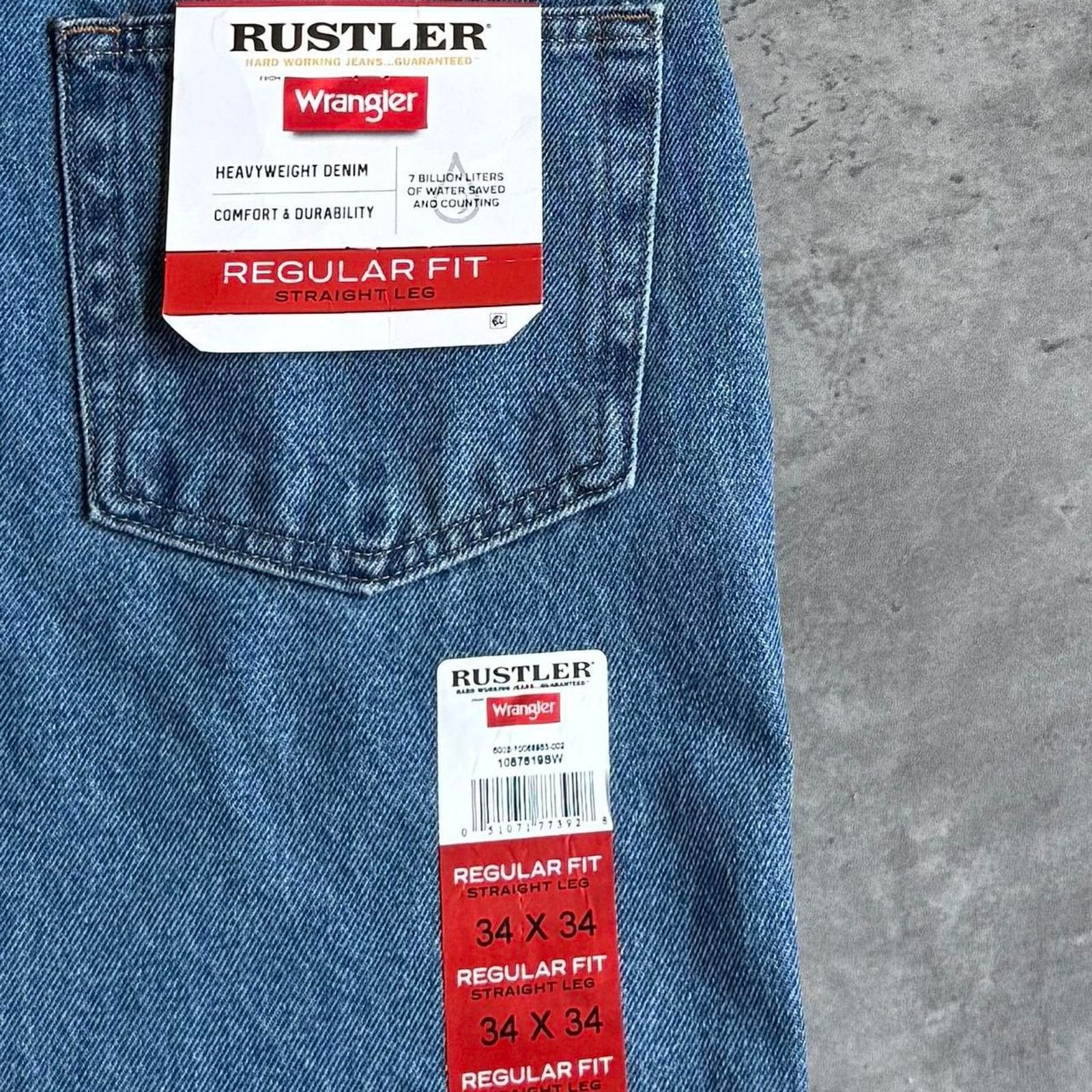 Levi's × Rustler × Vintage Vintage Y2K Brand New Rustler Levi’s Style Denim Jeans Size US 34 / EU 50 - 3 Thumbnail