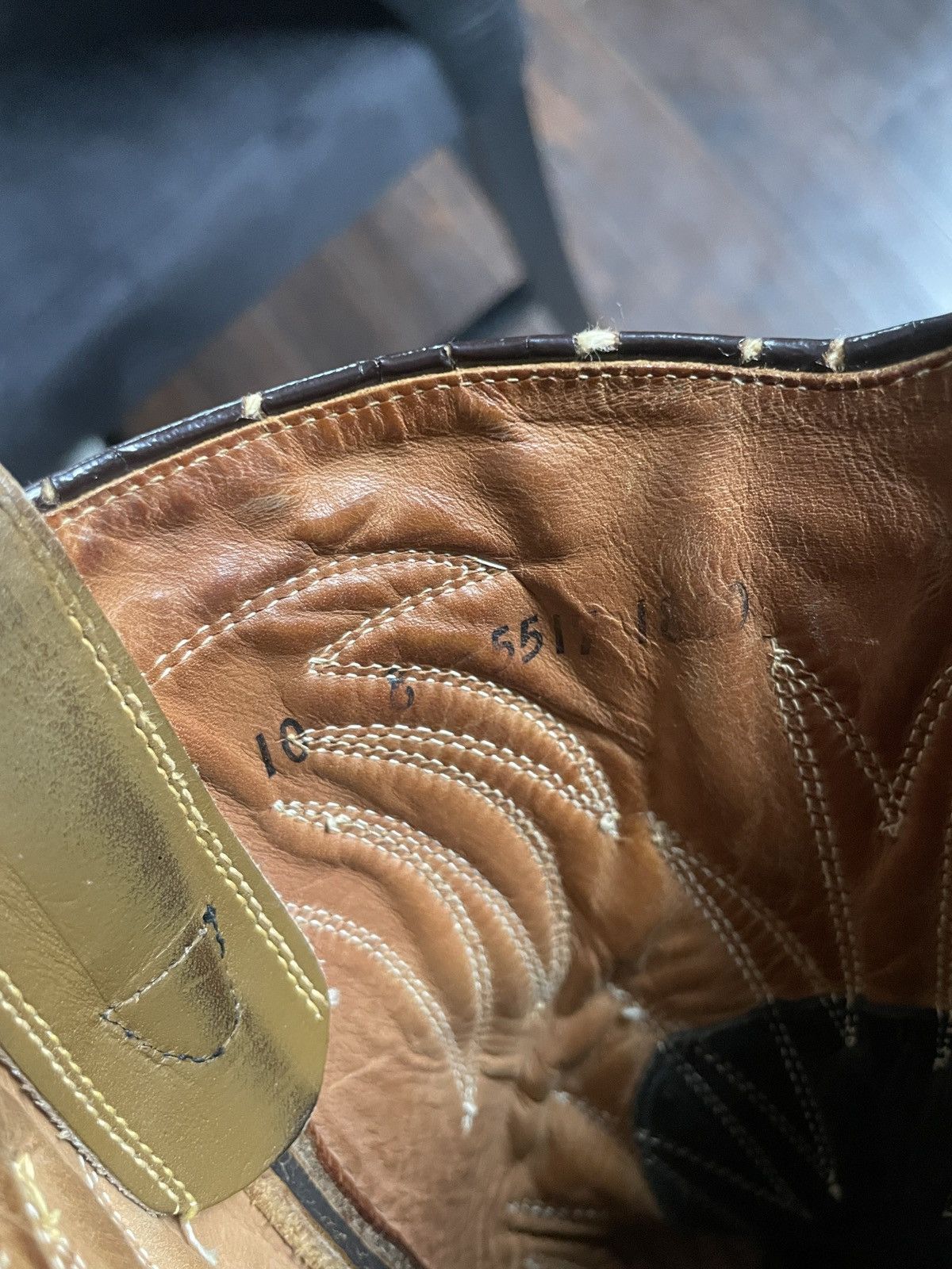 Vintage Vintage Chocolate Brown Embroidered Cowboy Boot Size 10 Size US 10 / EU 43 - 4 Thumbnail