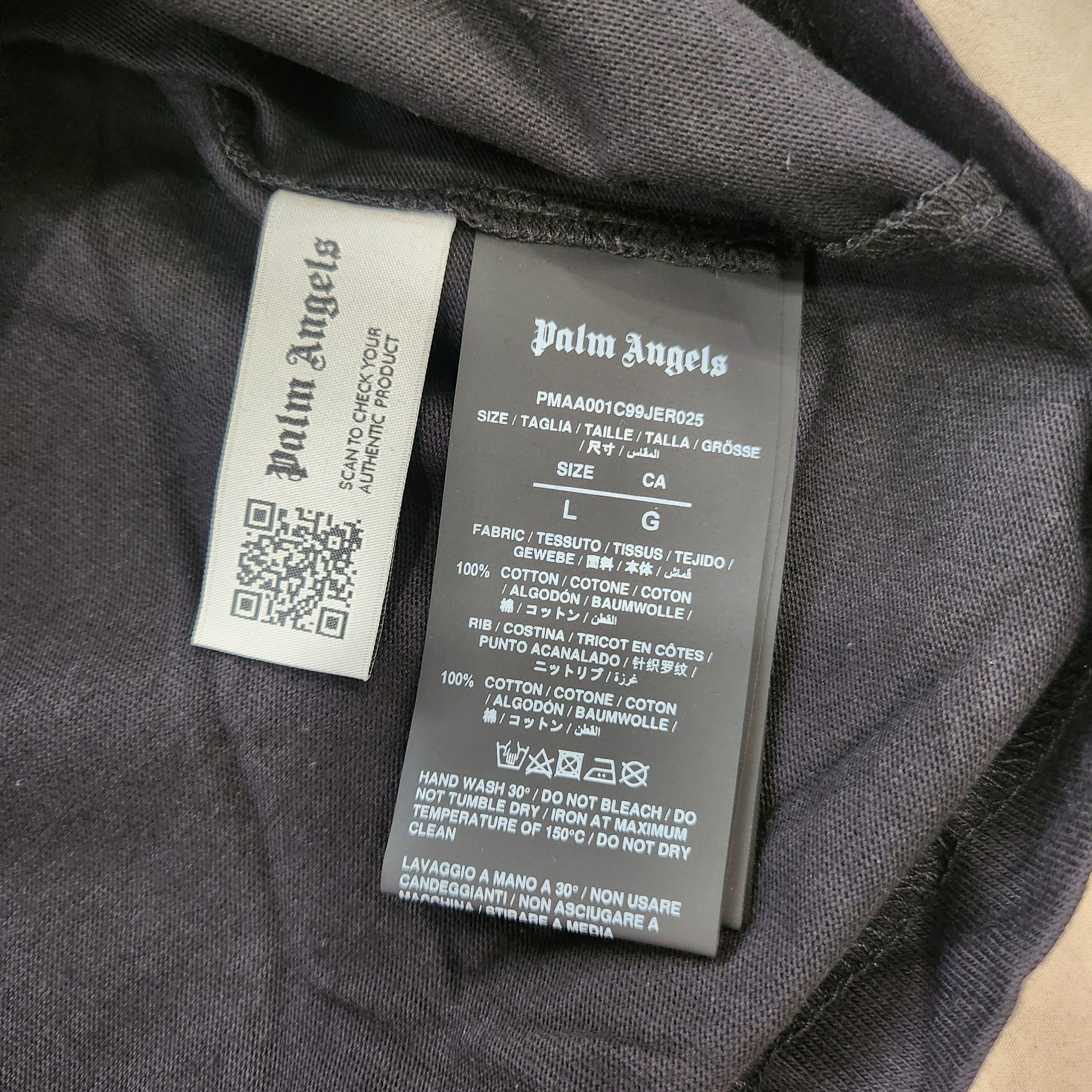Palm Angels Palm Angels "LA Monogram Spray" Logo T-Shirt Size US L / EU 52-54 / 3 - 6 Thumbnail