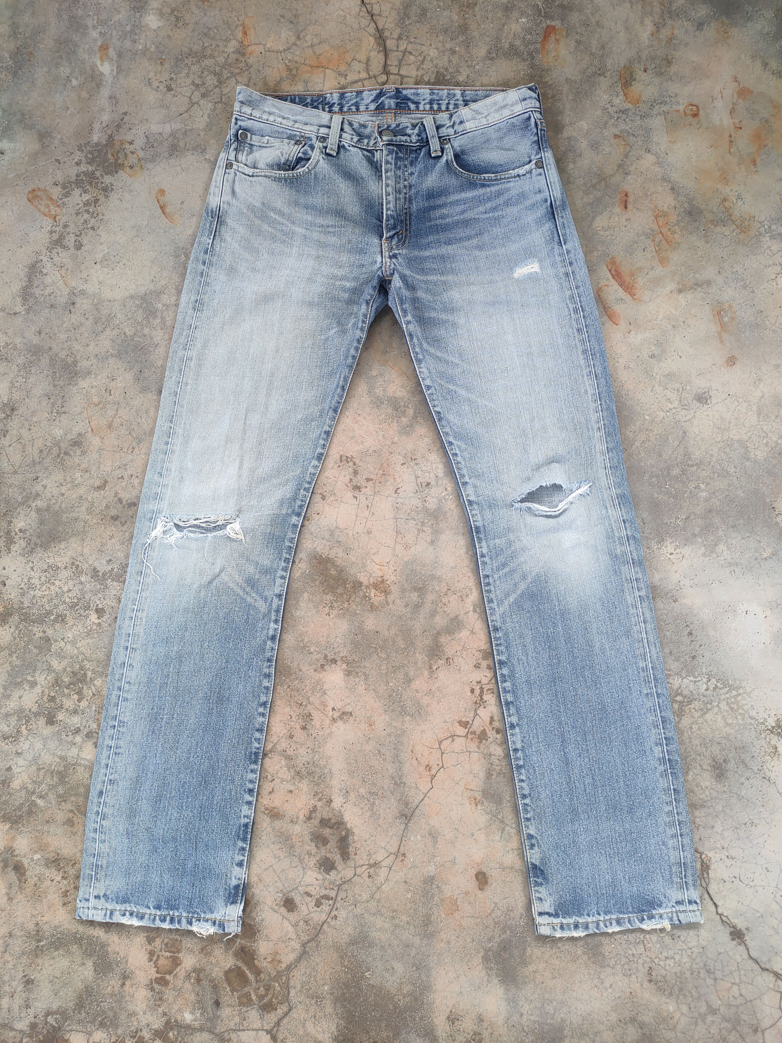 Jean W32×33 VINTAGE LEVI'S 505 FADED WASH DISTRESSED JEANS PANTS Size US 32 / EU 48 - 1 Thumbnail