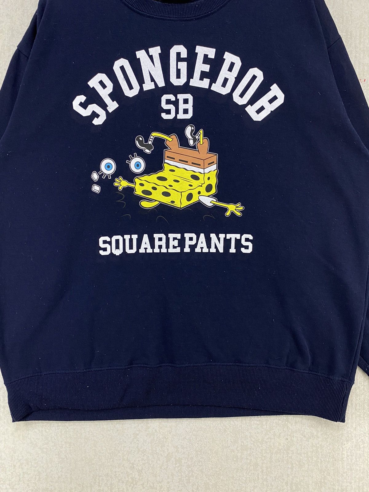 Cartoon Network Spongebob Squarepants Sweatshirt Big Logo Spellout Size 4L Size US L / EU 52-54 / 3 - 5 Thumbnail