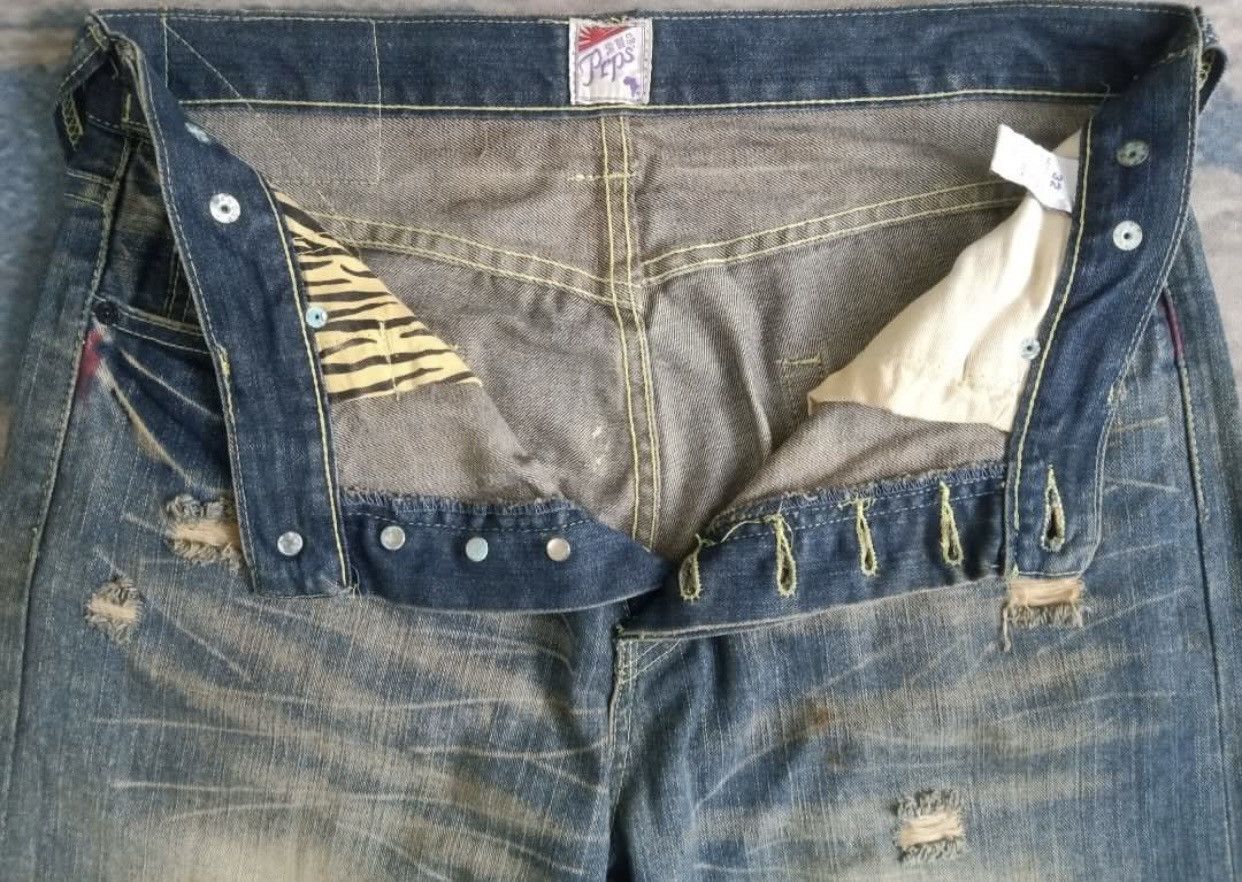 Prps FIRE 🔥 PRPS FLARE JEANS SPLATTED COLOUR DISTRESSED Size US 35 - 4 Thumbnail