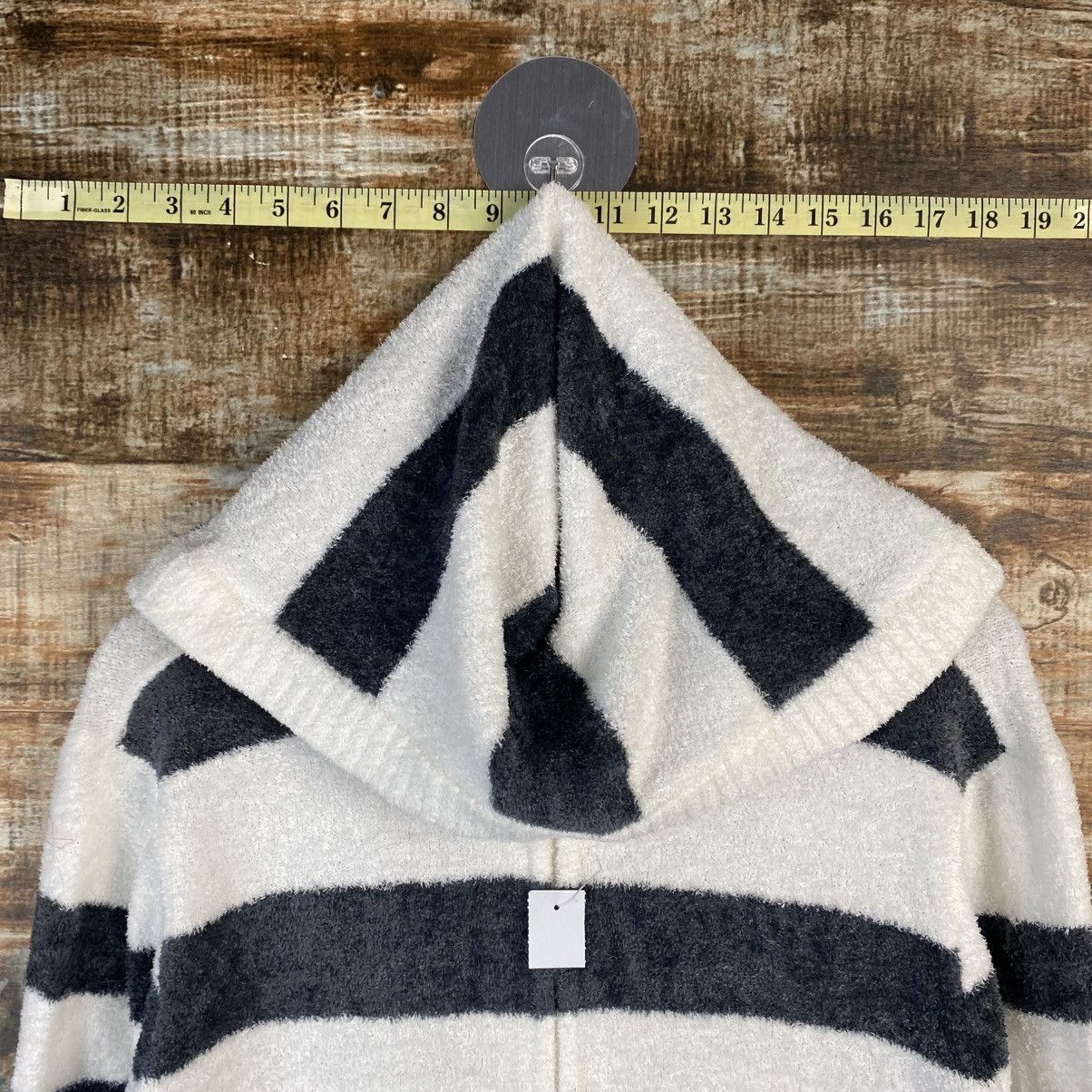 Japanese Brand DL Gelato Pique Stripe Black Hoodie #C1045 Size M / US 6-8 / IT 42-44 - 4 Thumbnail