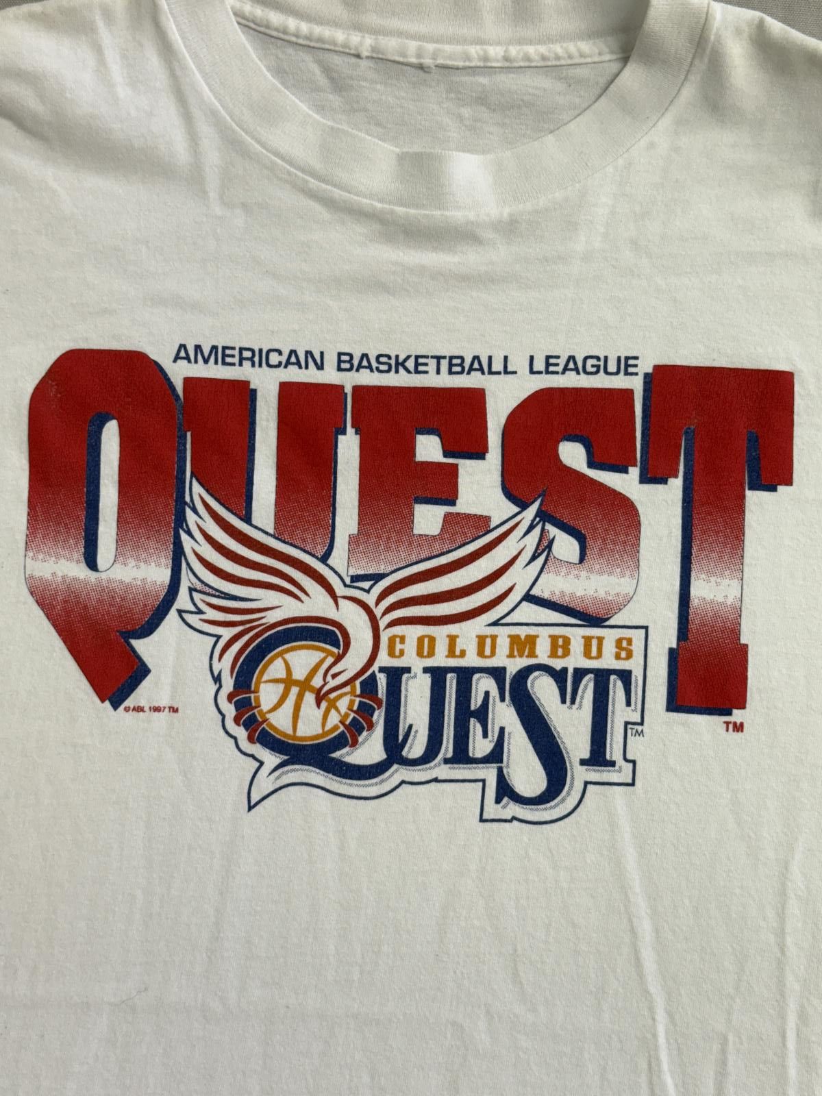 Virgil Abloh Vintage Women's Basketball League T-shirt ABL Quest Tee -XL Size US XL / EU 56 / 4 - 3 Thumbnail