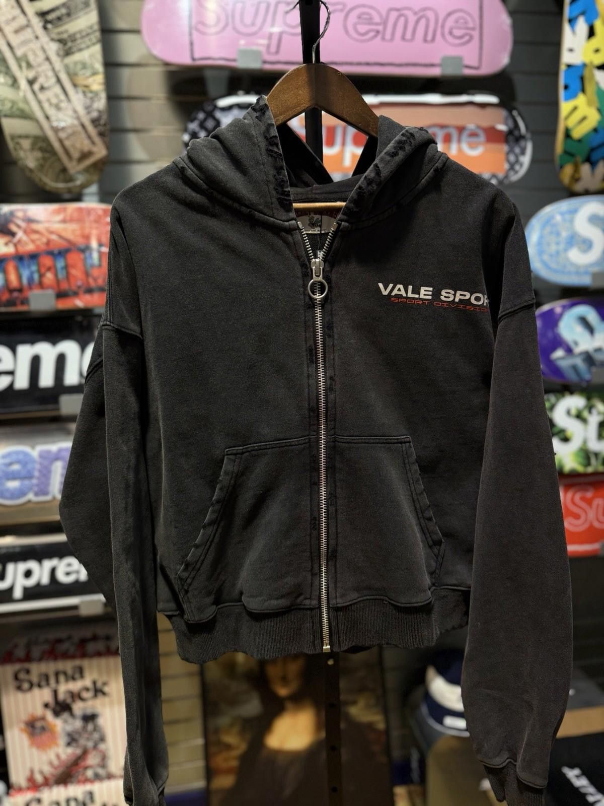 Vale S - Vale Zip Up Hoodie Authentic Valley Black Back Logo Size US S / EU 44-46 / 1 - 2 Thumbnail