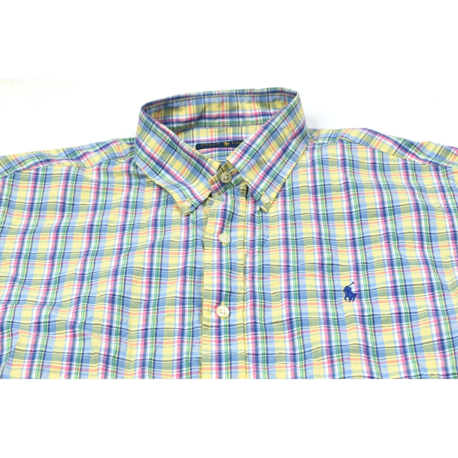Ralph Lauren Ralph Lauren Shirt Mens Large Yellow Pink Plaid Long Sleeve Button-Down Classic Size US L / EU 52-54 / 3 - 3 Thumbnail