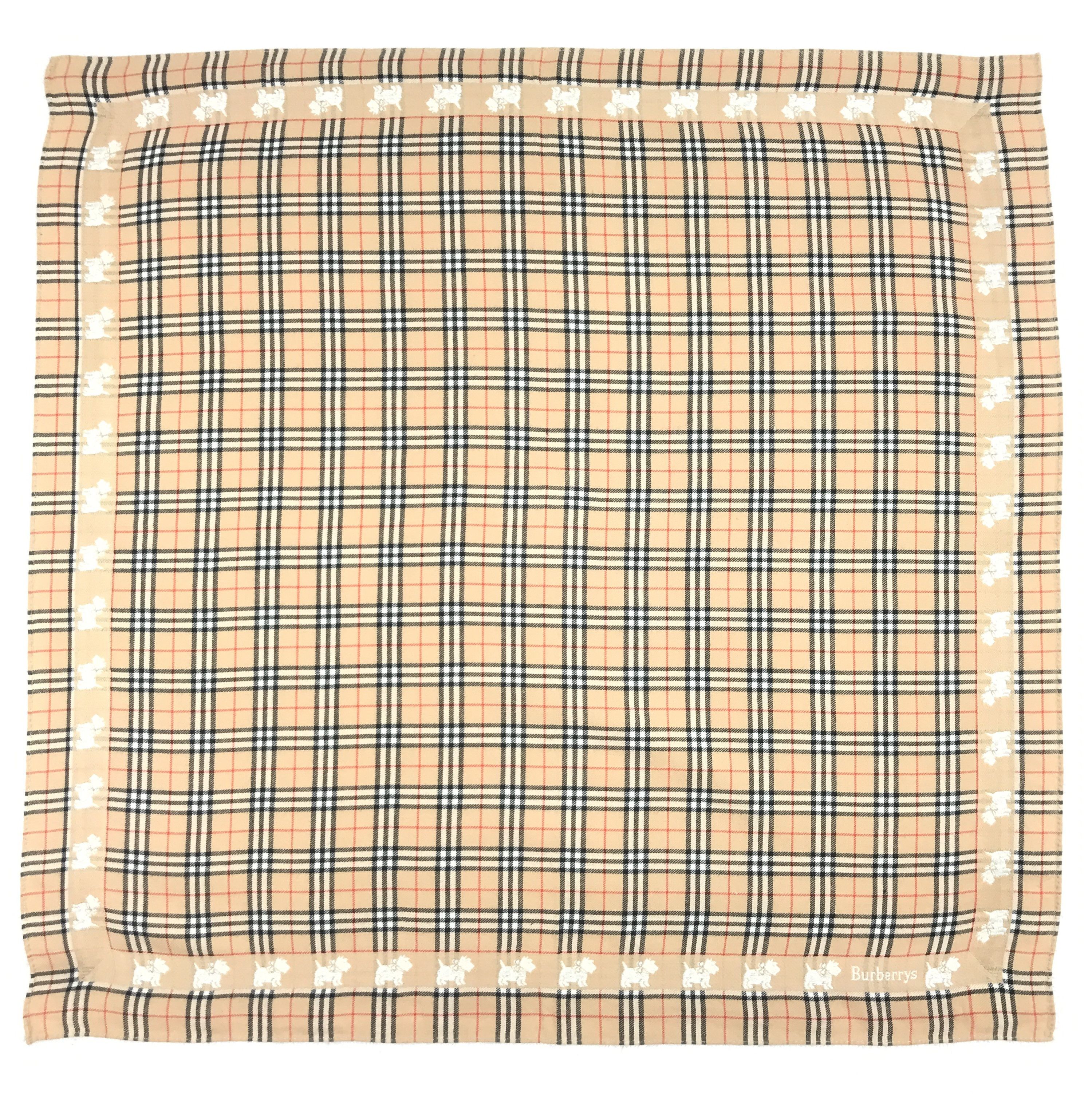Burberry × Vintage Vintage Burberry Nova Check Bandana Neckerchief Handkerchief Size ONE SIZE - 1 Thumbnail