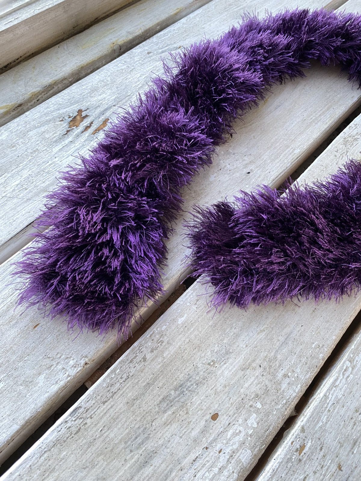 Japanese Brand × Vintage japanese fuzzy mohair scarf vintage y2k Size ONE SIZE - 2 Thumbnail