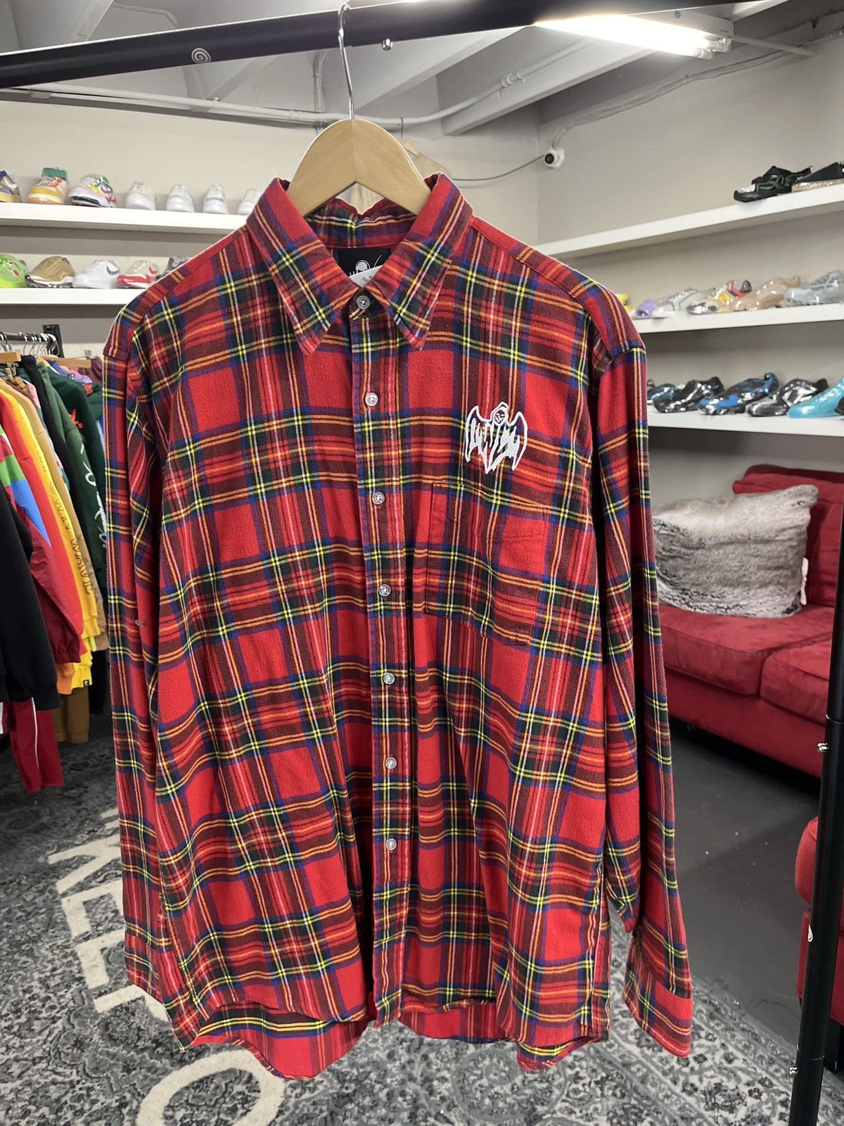 Warren Lotas Warren Lotas Red Sherpa-Lined Flannel Size US M / EU 48-50 / 2 - 1 Thumbnail