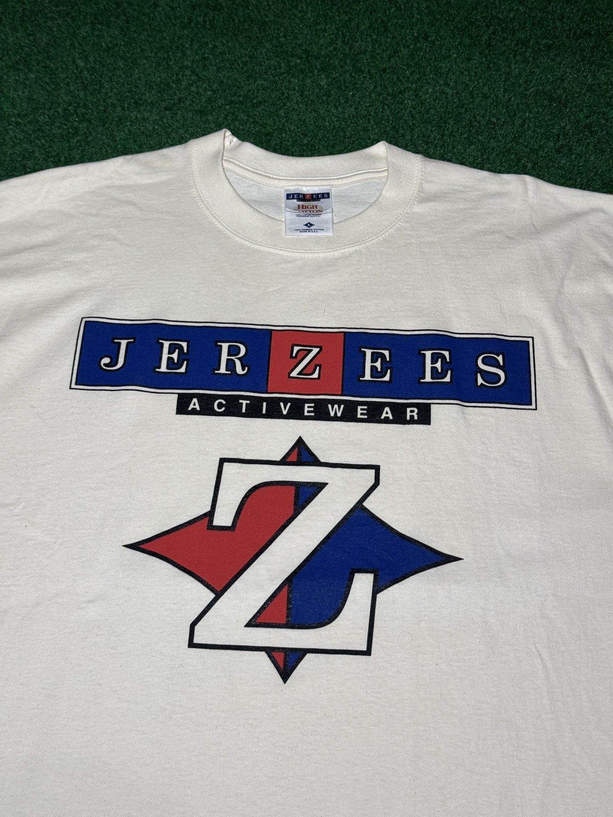 Jerzees Jerzees Logo Promo Only RARE Graphic 90s Vintage XL T Shirt Size US XL / EU 56 / 4 - 2 Thumbnail