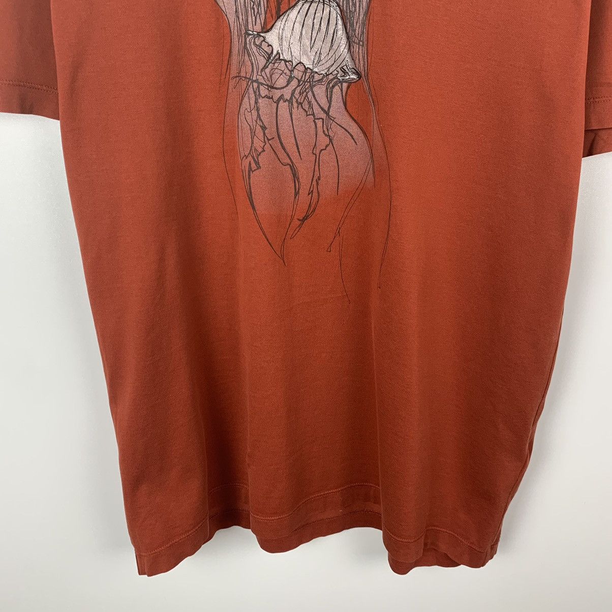 Z Zegna Z Zegna Luxury T Shirt Big Logo Size L Orange Italy Designer Size US L / EU 52-54 / 3 - 3 Thumbnail