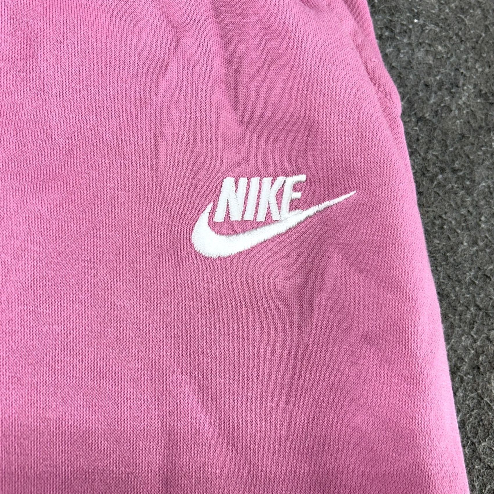Nike Nike Pants Womens M Pink Sweat Fleece Swoosh Cotton Drawstring Baggy Wide Leg Pants Womens M Pink Sweatpants Swoosh Cotton Blend Pockets Elastic Waist Size 32" / US 10 / IT 46 - 4 Thumbnail