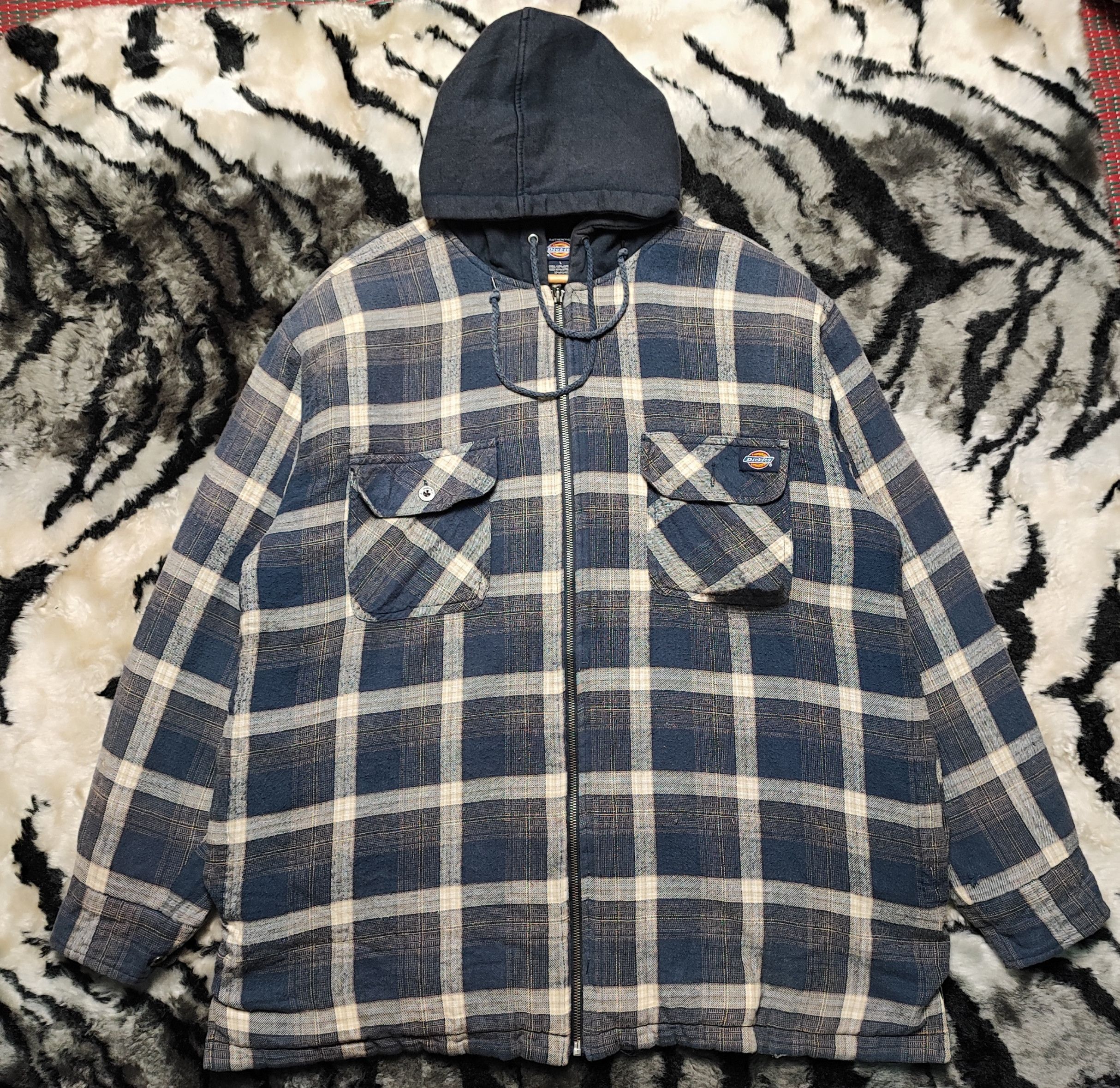Dickies Vintage Dickies Flannel Hoodie Size US L / EU 52-54 / 3 - 3 Thumbnail