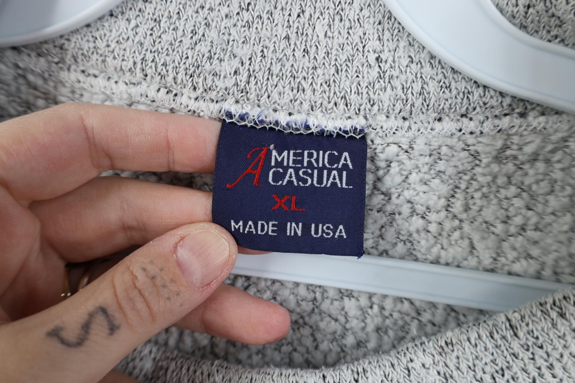 Vintage Vintage 90s Streetwear Face Terry Cloth Sweatshirt USA Size XL / US 12-14 / IT 48-50 - 5 Thumbnail