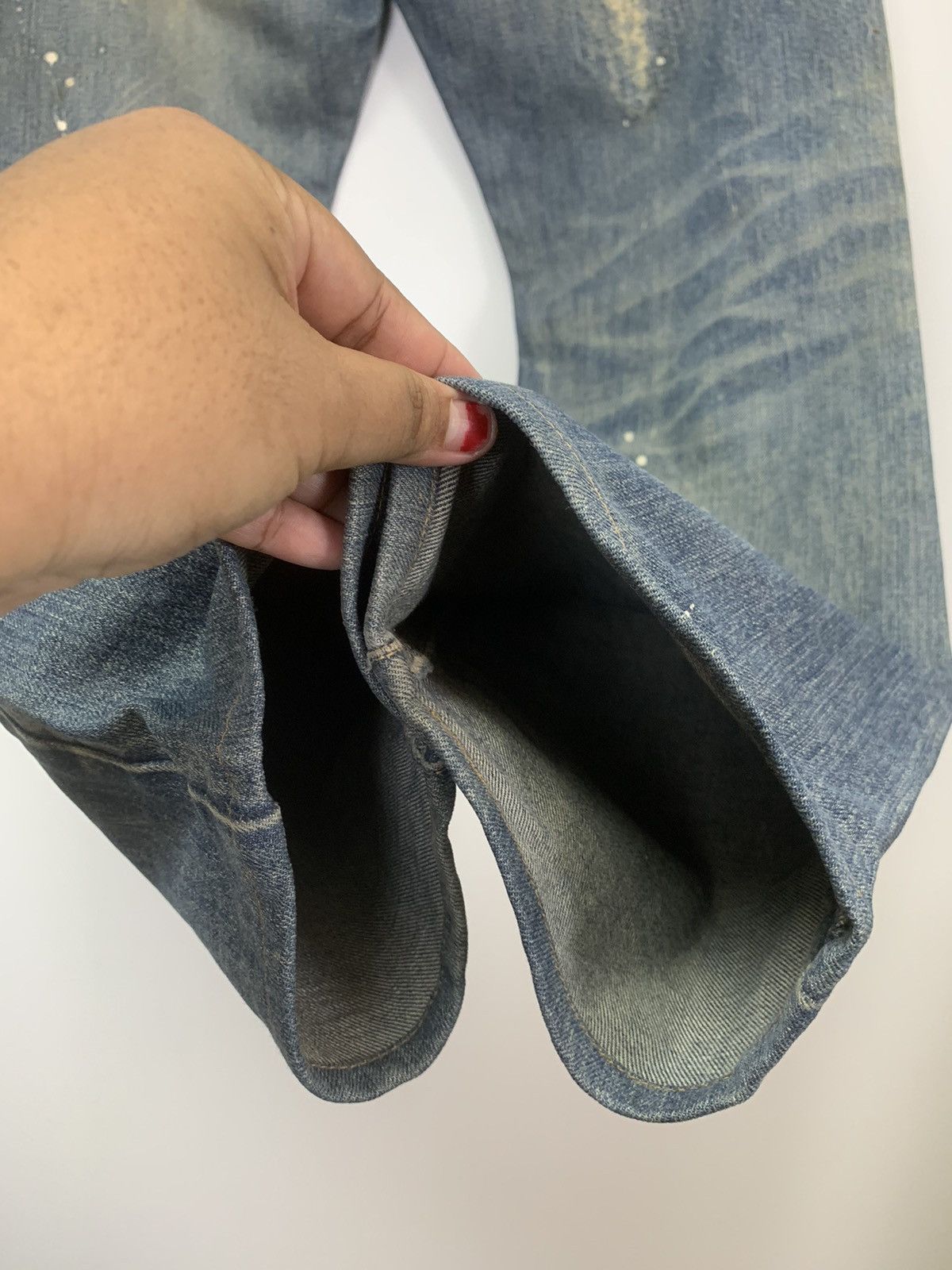 Takeo Kikuchi × Vintage Vintage Takeo Kikuchi distressed denim Size US 44 / EU 60 - 14 Thumbnail