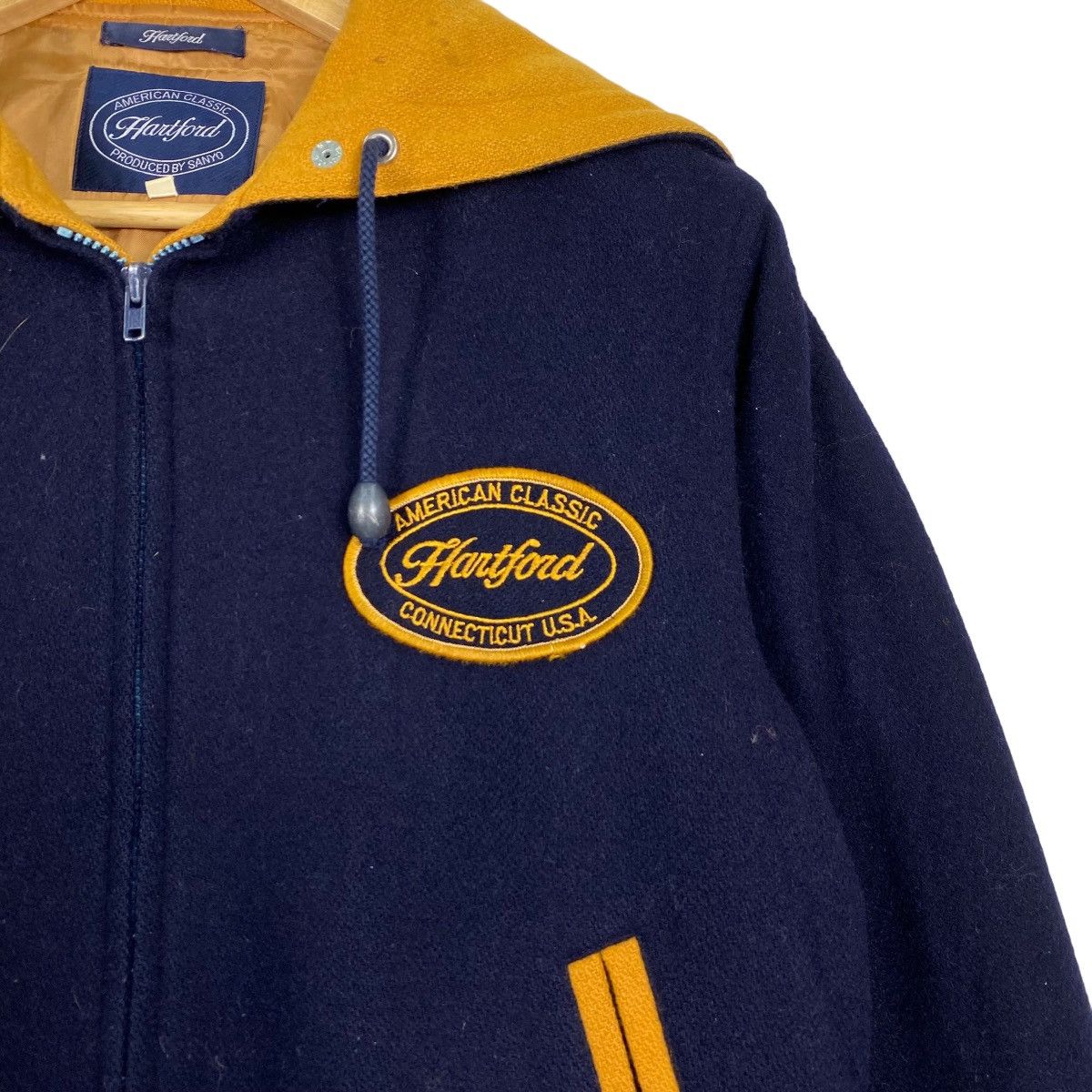 Hartford × Japanese Brand × Vintage Hardford varsity vintage wool jacket Size US M / EU 48-50 / 2 - 6 Thumbnail
