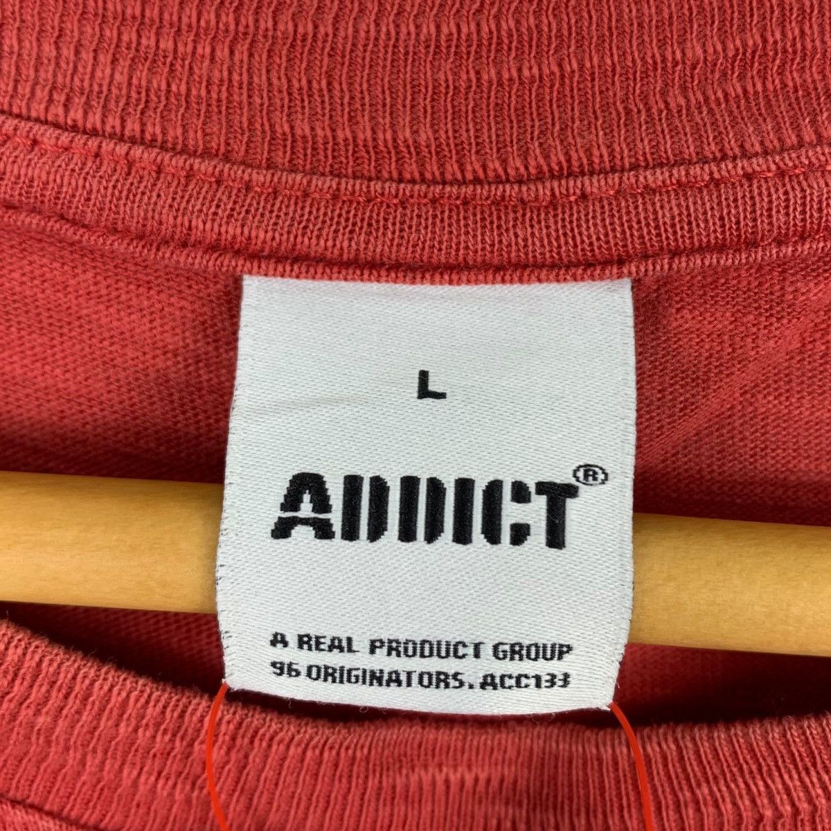 ADDICT ADDICT CO Streetwear Skateboard Brand Print Red Short Shirt Size US L / EU 52-54 / 3 - 7 Thumbnail