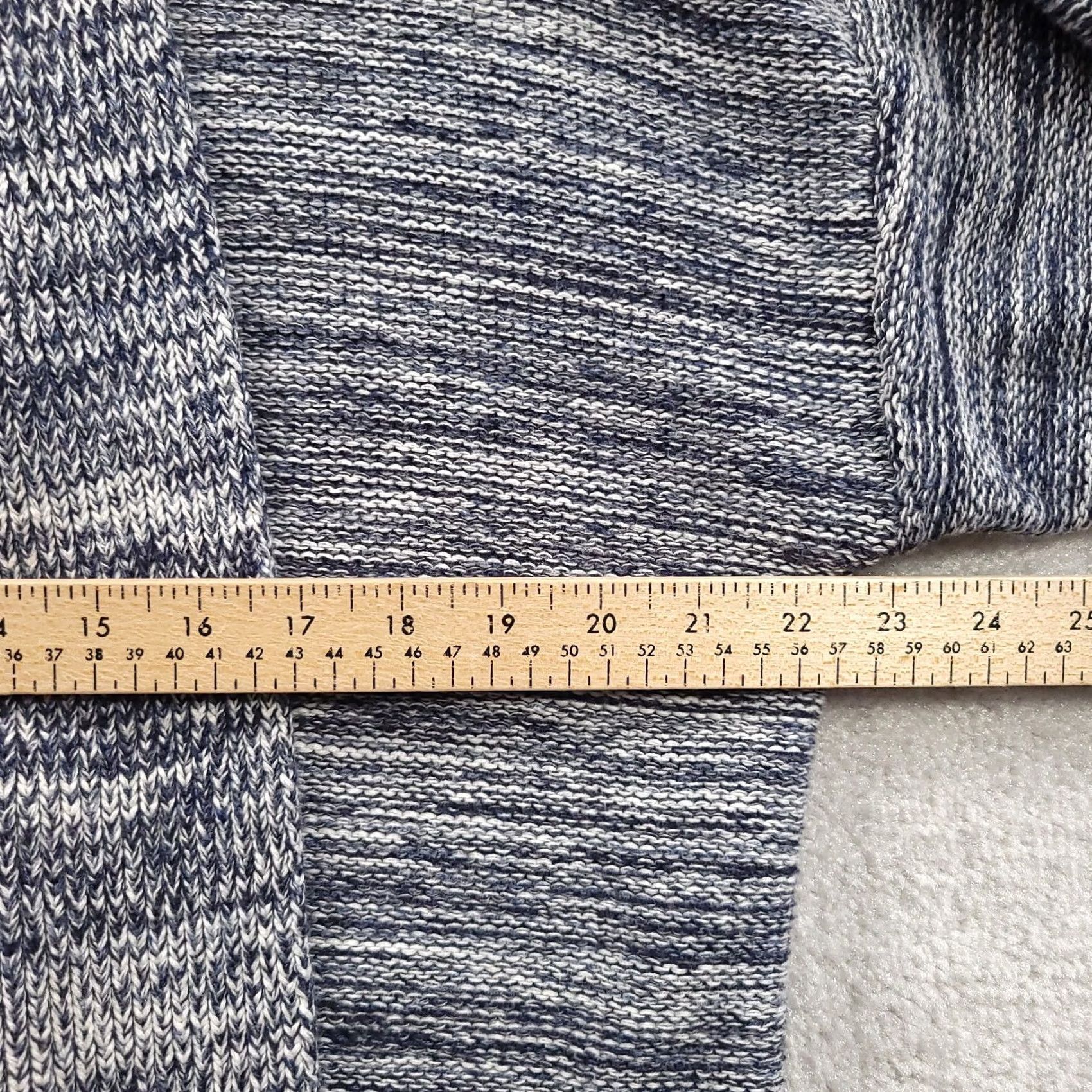 Tommy Hilfiger Tommy Hilfiger Sweater Cardigan Womens M/L Blue Gray Open Front 3/4 Sleeve Heavyweight Knit Size M / US 6-8 / IT 42-44 - 4 Thumbnail